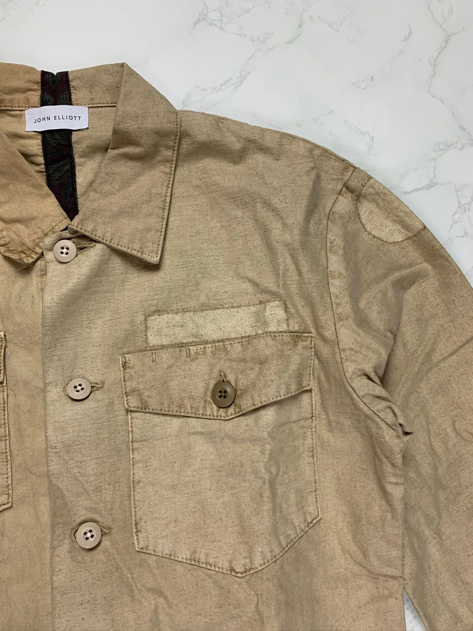 John Elliott 🔥[SALE]🔥 John Elliott Selfridges Distorted Dune Shirt Size US M / EU 48-50 / 2 - 11 Thumbnail