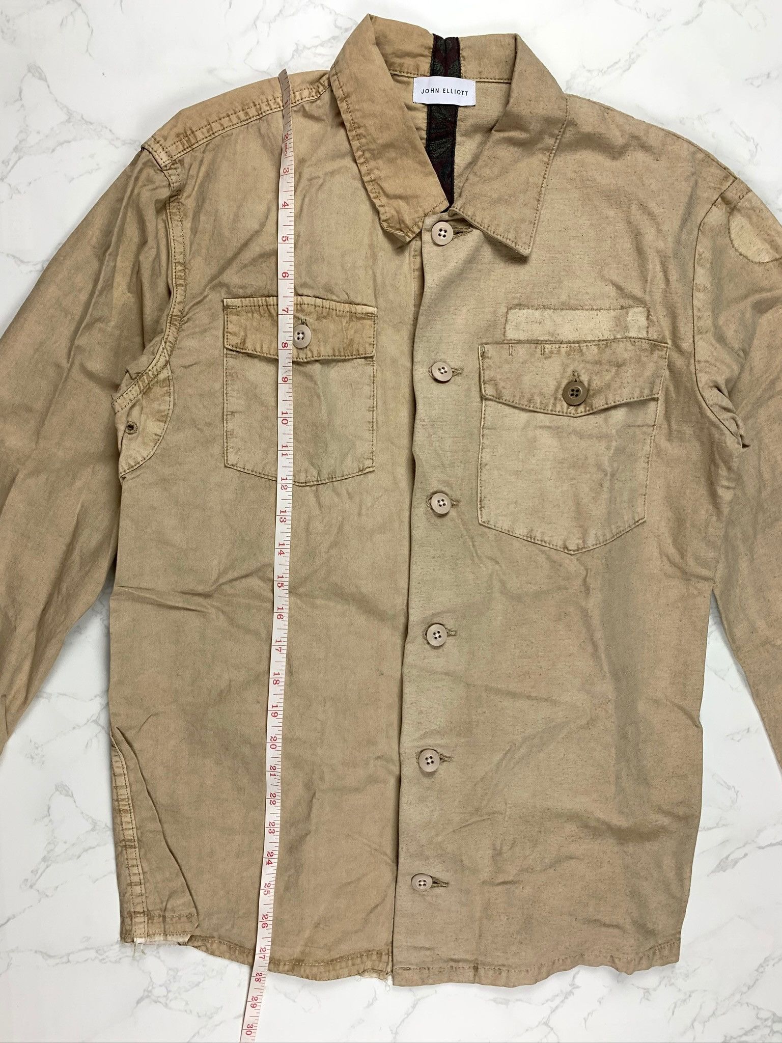 John Elliott 🔥[SALE]🔥 John Elliott Selfridges Distorted Dune Shirt Size US M / EU 48-50 / 2 - 7 Thumbnail