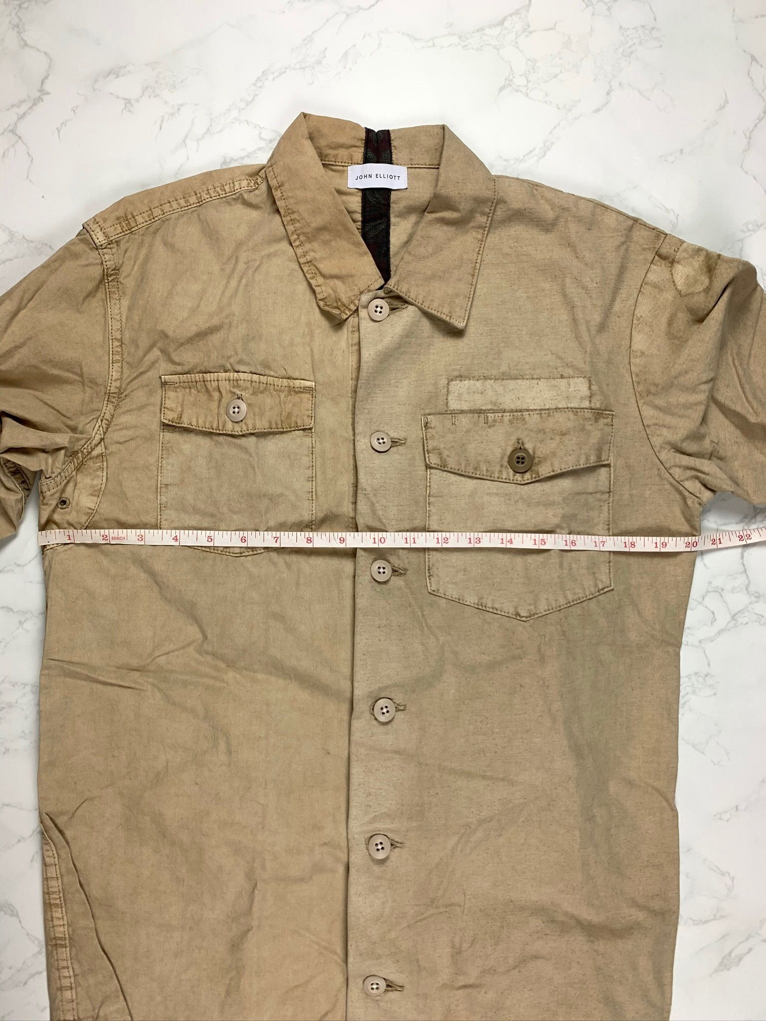 John Elliott 🔥[SALE]🔥 John Elliott Selfridges Distorted Dune Shirt Size US M / EU 48-50 / 2 - 6 Thumbnail