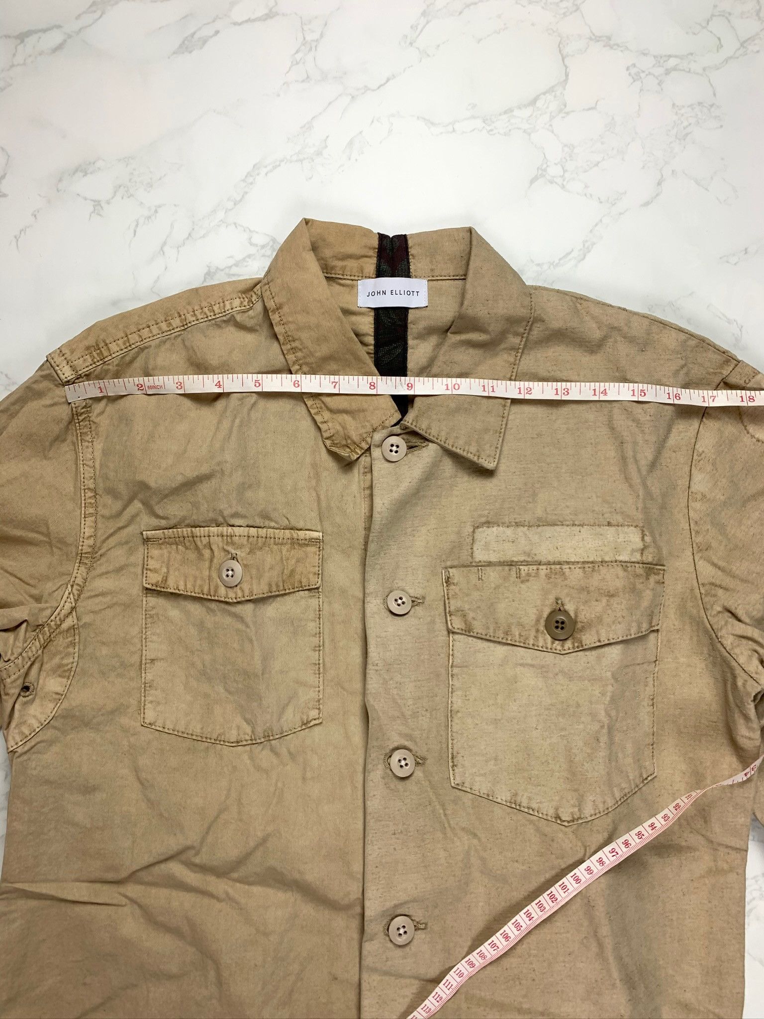 John Elliott 🔥[SALE]🔥 John Elliott Selfridges Distorted Dune Shirt Size US M / EU 48-50 / 2 - 8 Thumbnail