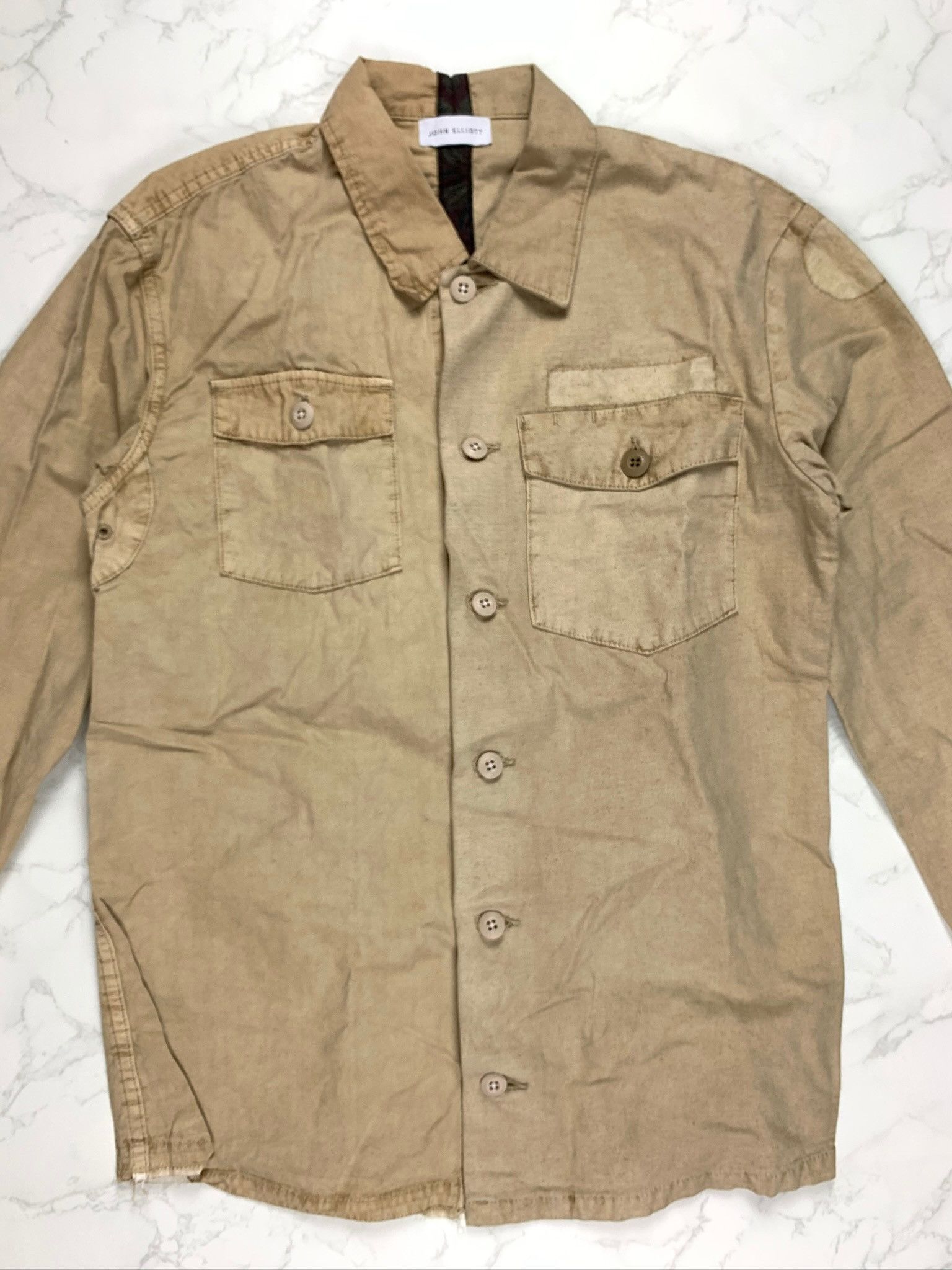 John Elliott 🔥[SALE]🔥 John Elliott Selfridges Distorted Dune Shirt Size US M / EU 48-50 / 2 - 10 Thumbnail