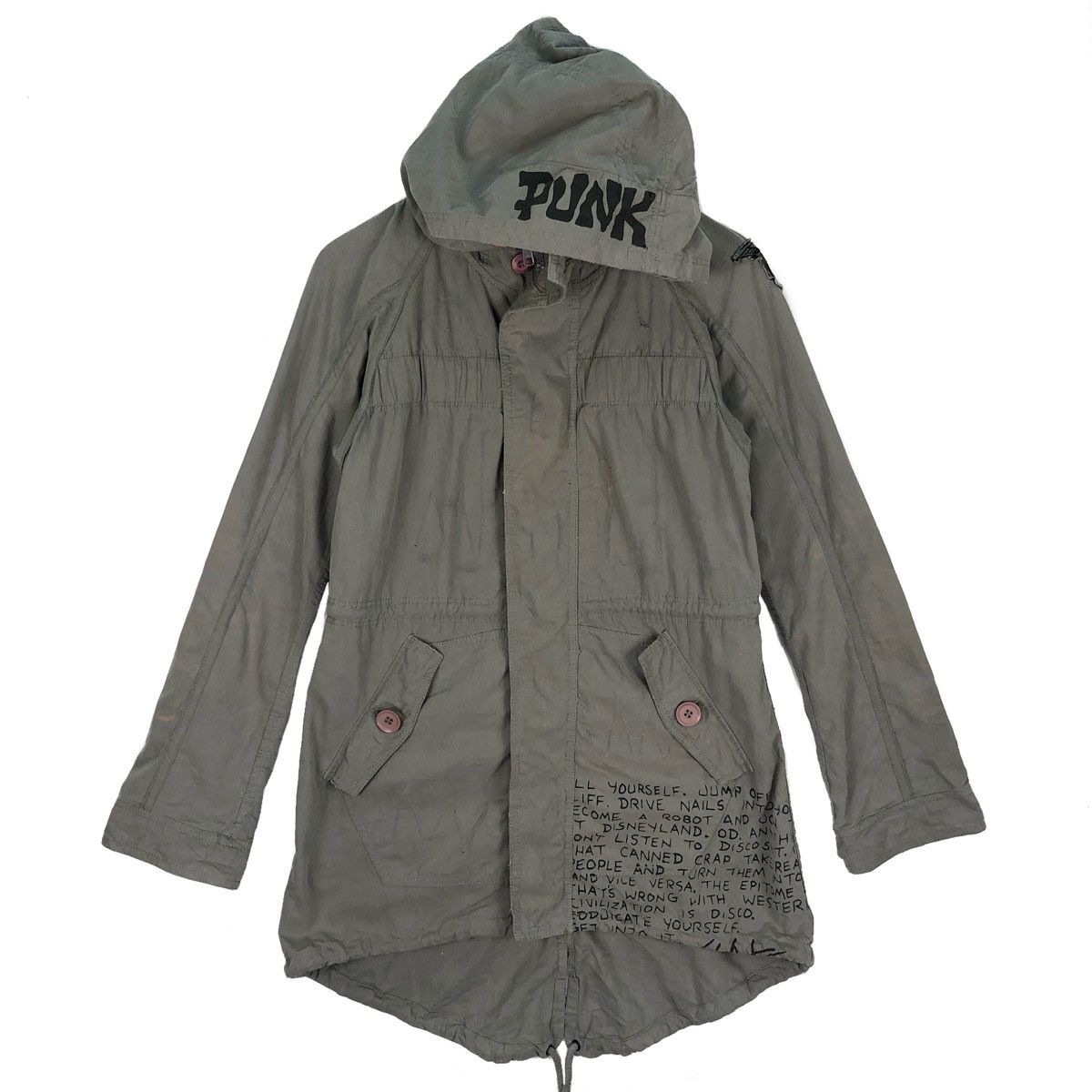 Japanese Brand × Seditionaries Moussy X Punk Magazine John Holmstrom Distressed Parka Size US S / EU 44-46 / 1 - 3 Thumbnail