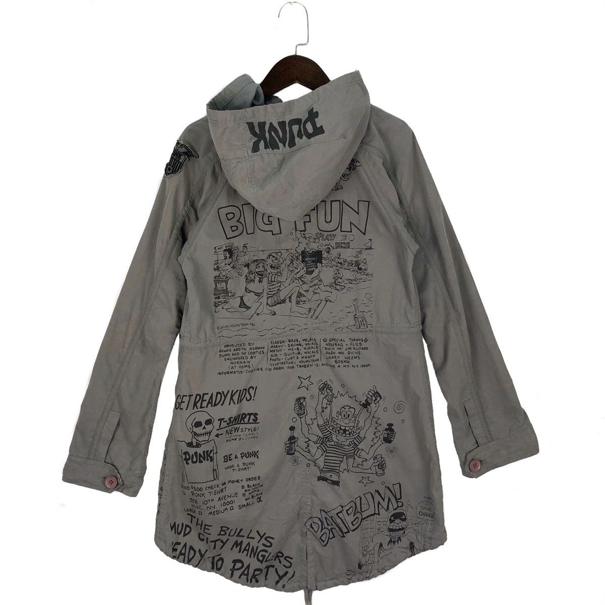 Japanese Brand × Seditionaries Moussy X Punk Magazine John Holmstrom Distressed Parka Size US S / EU 44-46 / 1 - 2 Thumbnail