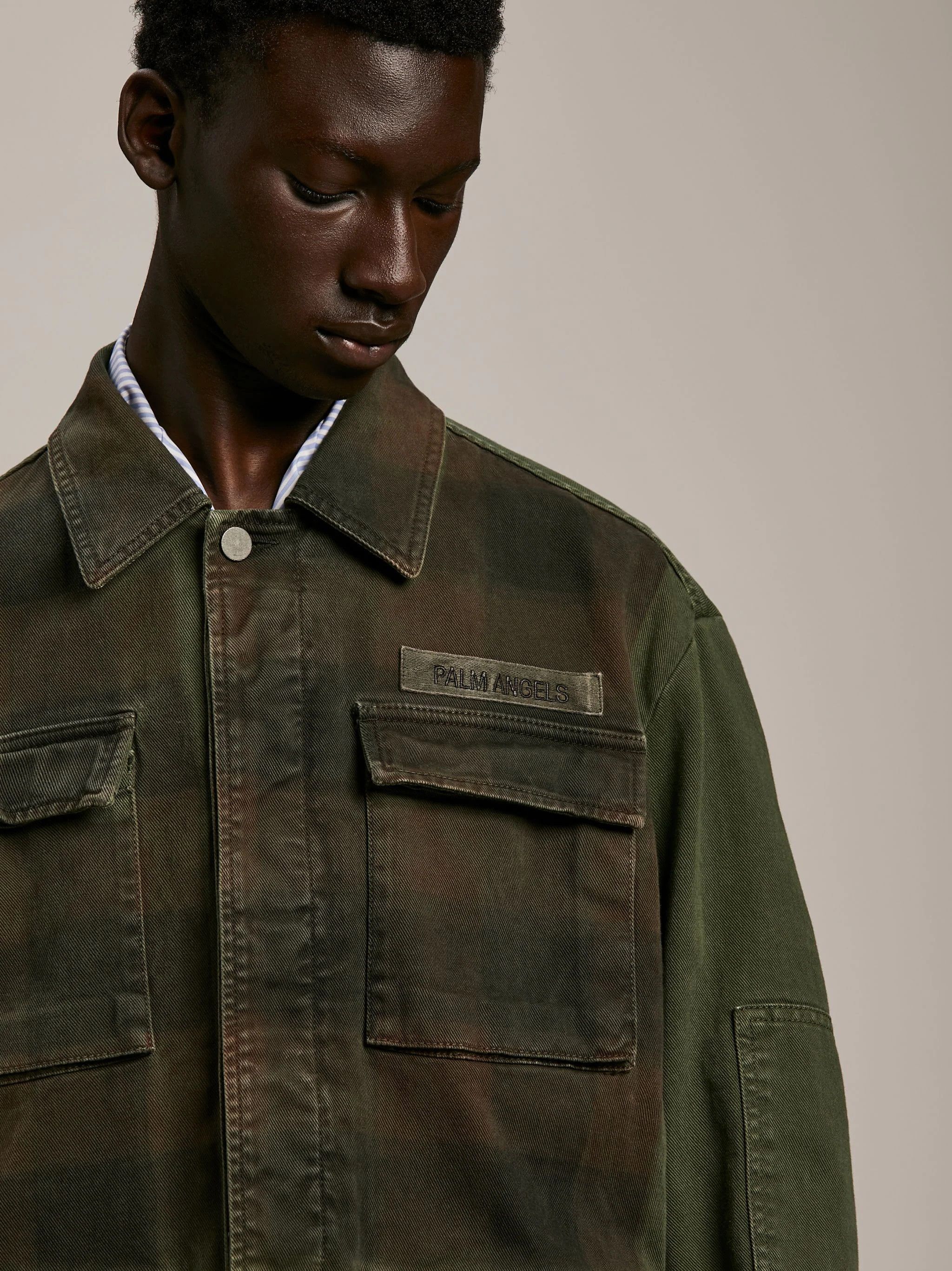 Palm Angels Palm Angels Oversized Military Buffalo Field Jacket Size US S / EU 44-46 / 1 - 18 Thumbnail