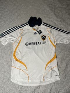 Adidas LA Galaxy #23 David Beckham Jersey Herbalife Soccer White Size L