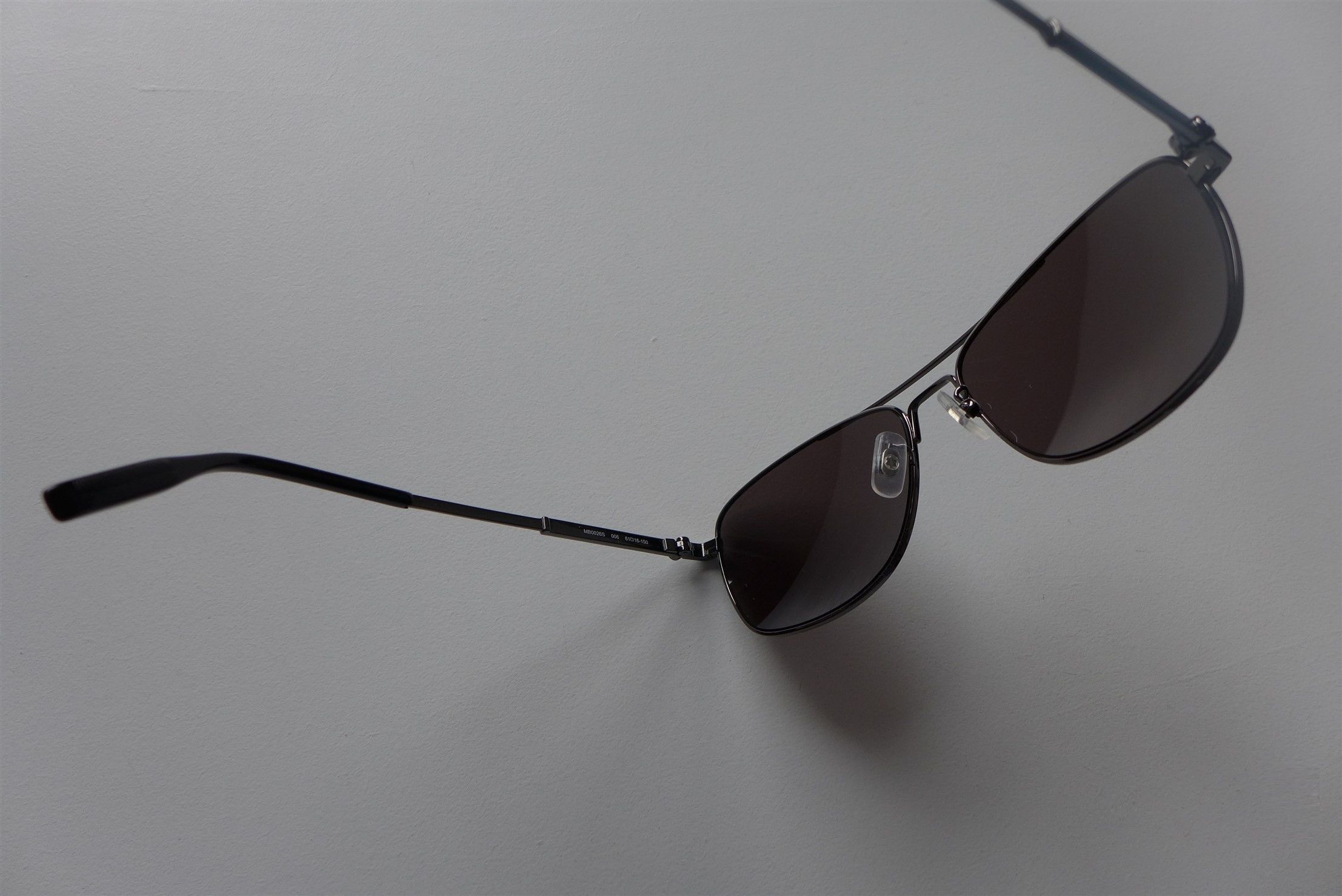 Montblanc Montblanc Aviator Polarized Sunglasses - Gunmetal Grey Size ONE SIZE - 12 Thumbnail