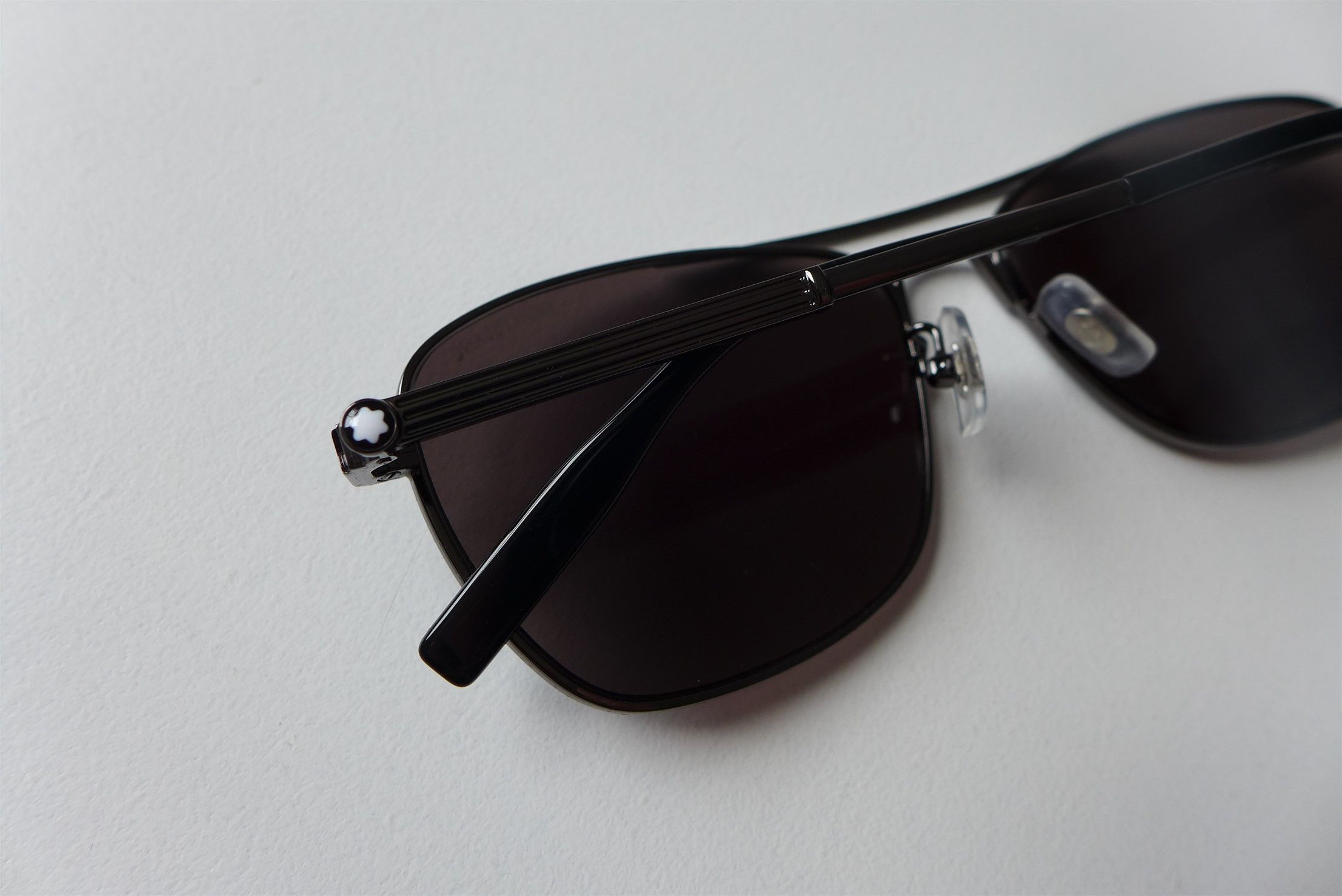Montblanc Montblanc Aviator Polarized Sunglasses - Gunmetal Grey Size ONE SIZE - 7 Thumbnail