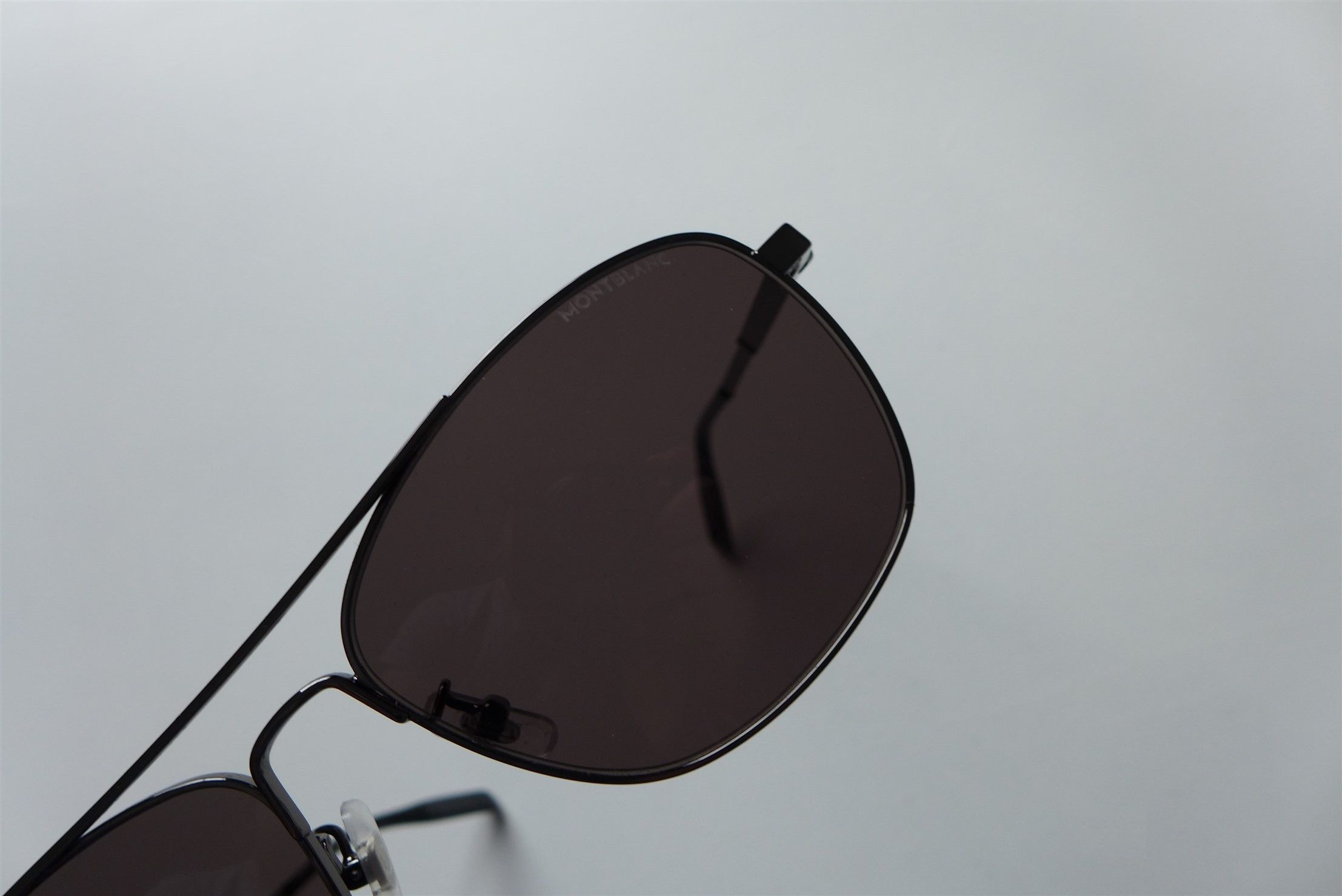 Montblanc Montblanc Aviator Polarized Sunglasses - Gunmetal Grey Size ONE SIZE - 11 Thumbnail