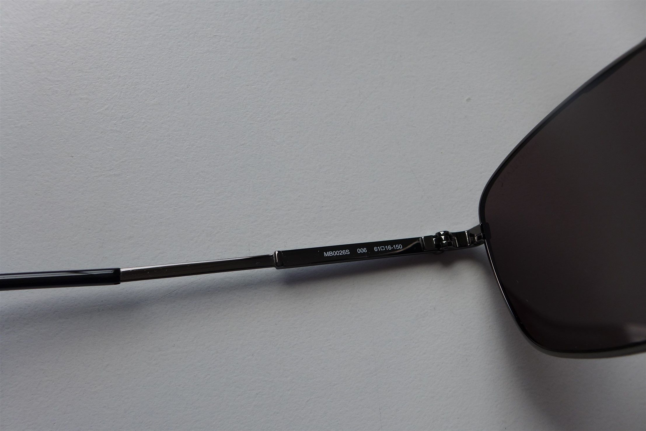 Montblanc Montblanc Aviator Polarized Sunglasses - Gunmetal Grey Size ONE SIZE - 10 Thumbnail