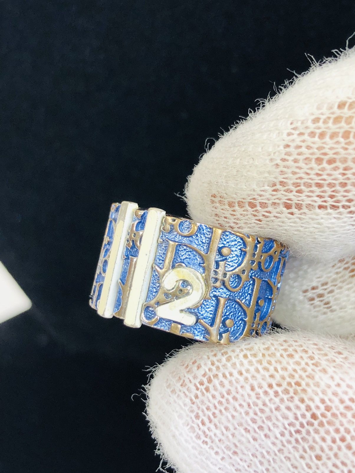 Dior Dior blue trotter 2 ring size 5 Size ONE SIZE - 2 Thumbnail