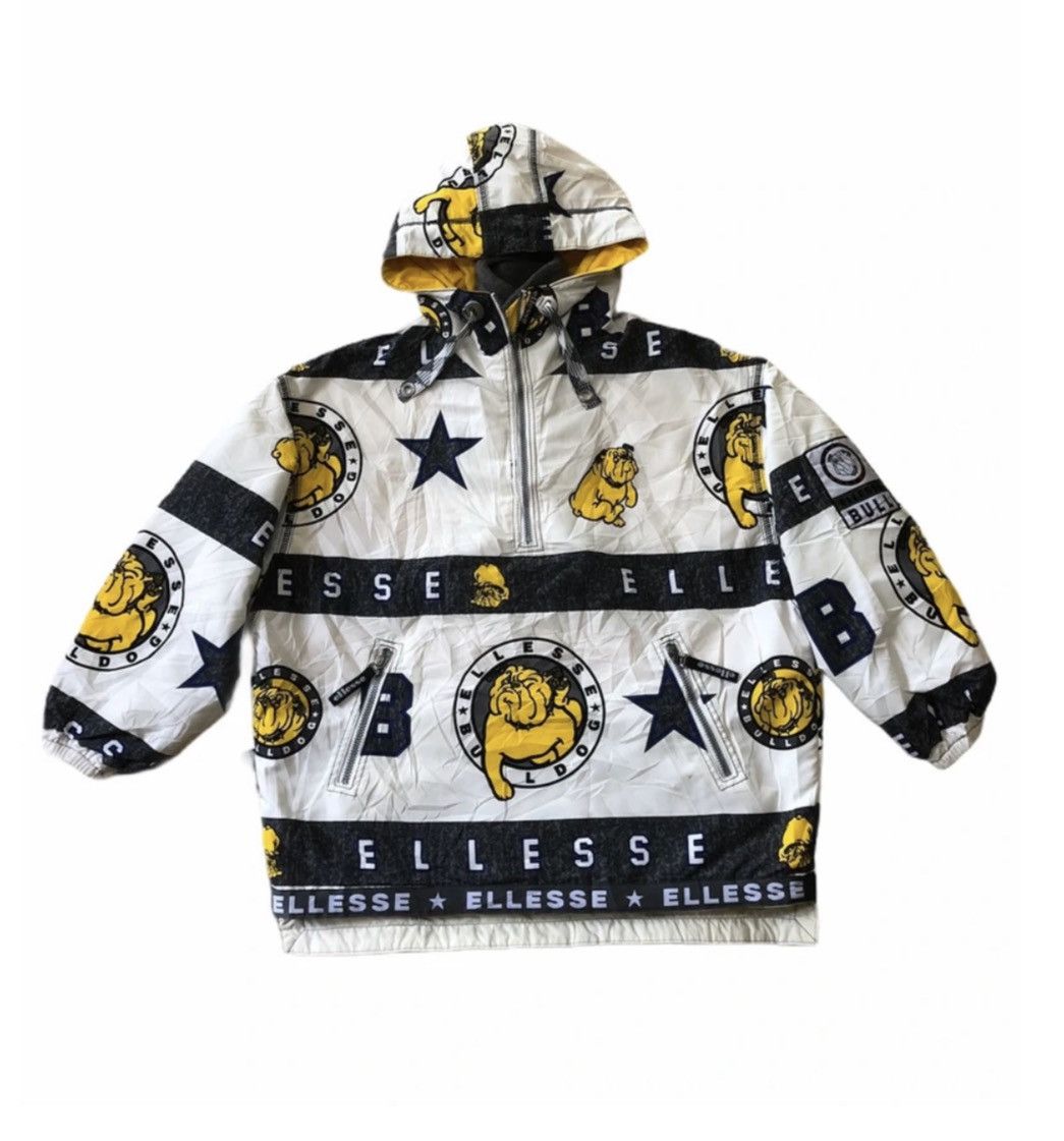 Ellesse × Goldwin × Vintage VINTAGE ELLESSE ITALIA ALL OVERPRINT HOODIE SKI WINDBREAKER Size US L / EU 52-54 / 3 - 1 Thumbnail
