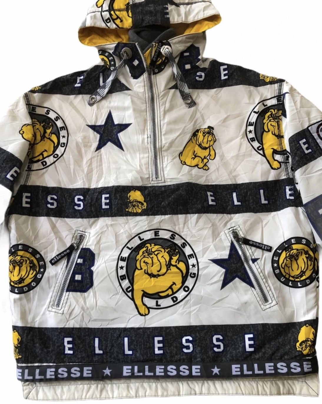 Ellesse × Goldwin × Vintage VINTAGE ELLESSE ITALIA ALL OVERPRINT HOODIE SKI WINDBREAKER Size US L / EU 52-54 / 3 - 2 Thumbnail