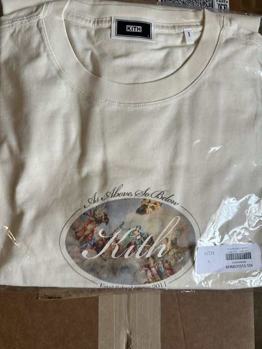 Kith Kith “Angelic script” tee | Grailed