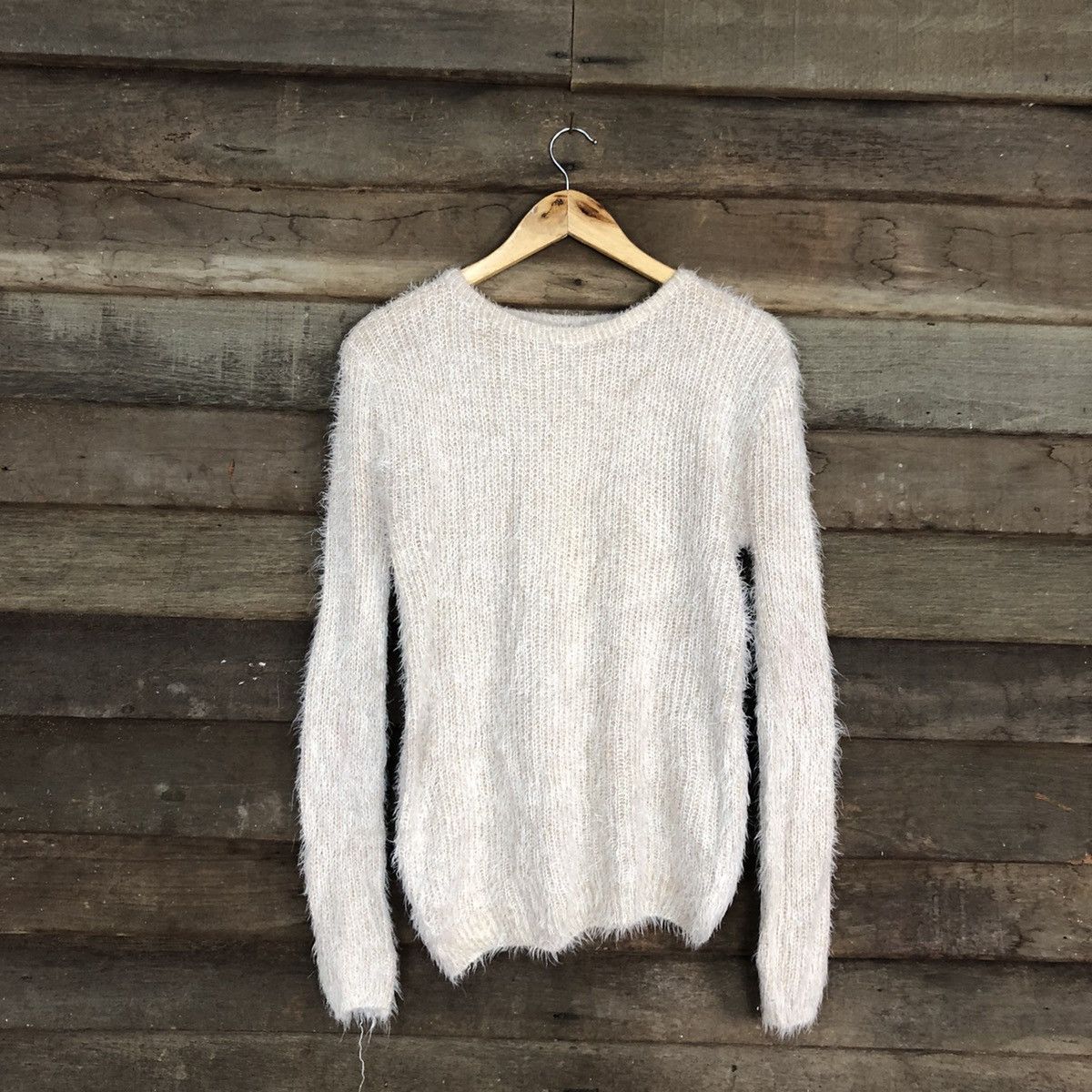 Homespun Knitwear DLL Japan Mohair Soft Fur Shag Shaggy Knitwear #c1090 Size M / US 6-8 / IT 42-44 - 3 Thumbnail