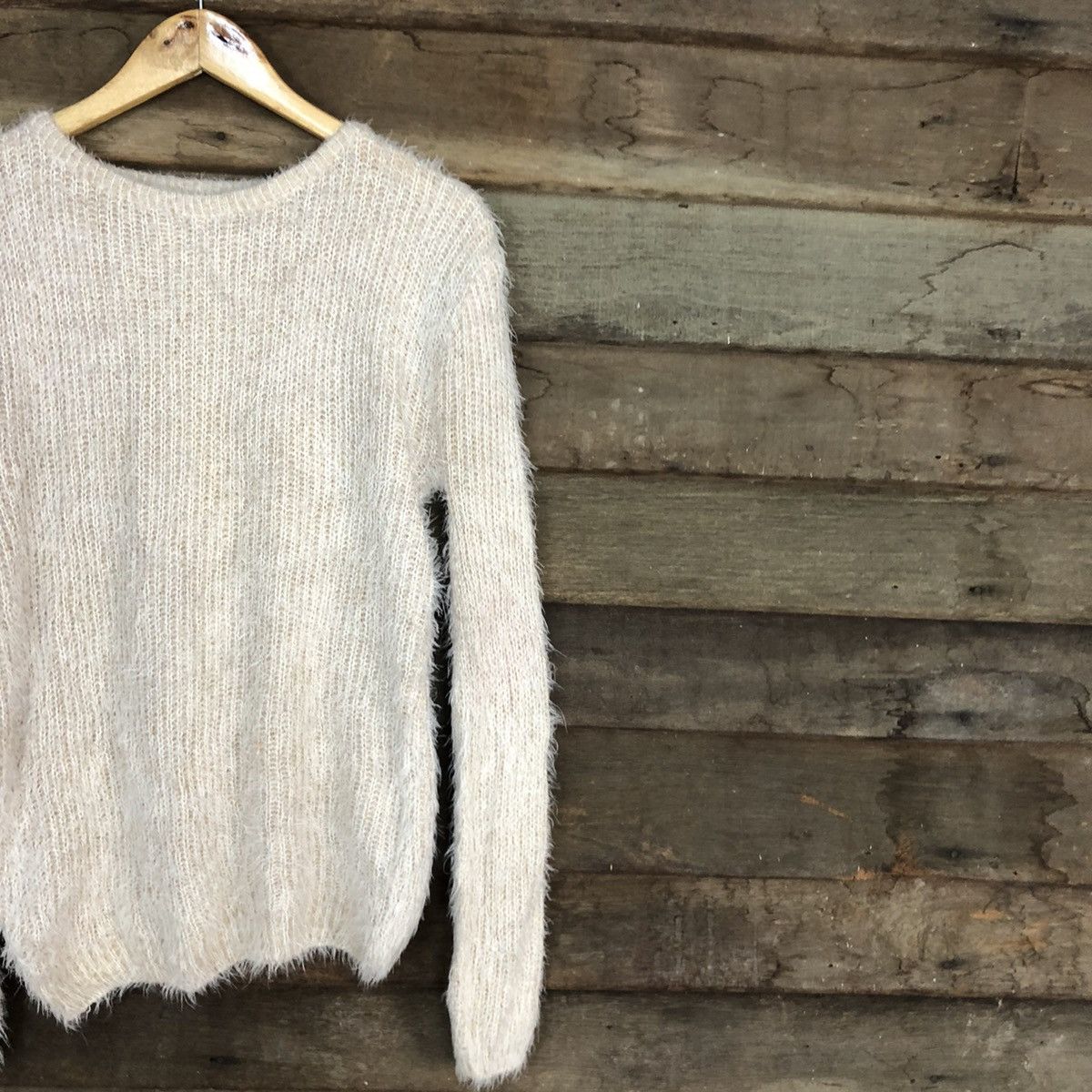 Homespun Knitwear DLL Japan Mohair Soft Fur Shag Shaggy Knitwear #c1090 Size M / US 6-8 / IT 42-44 - 5 Thumbnail