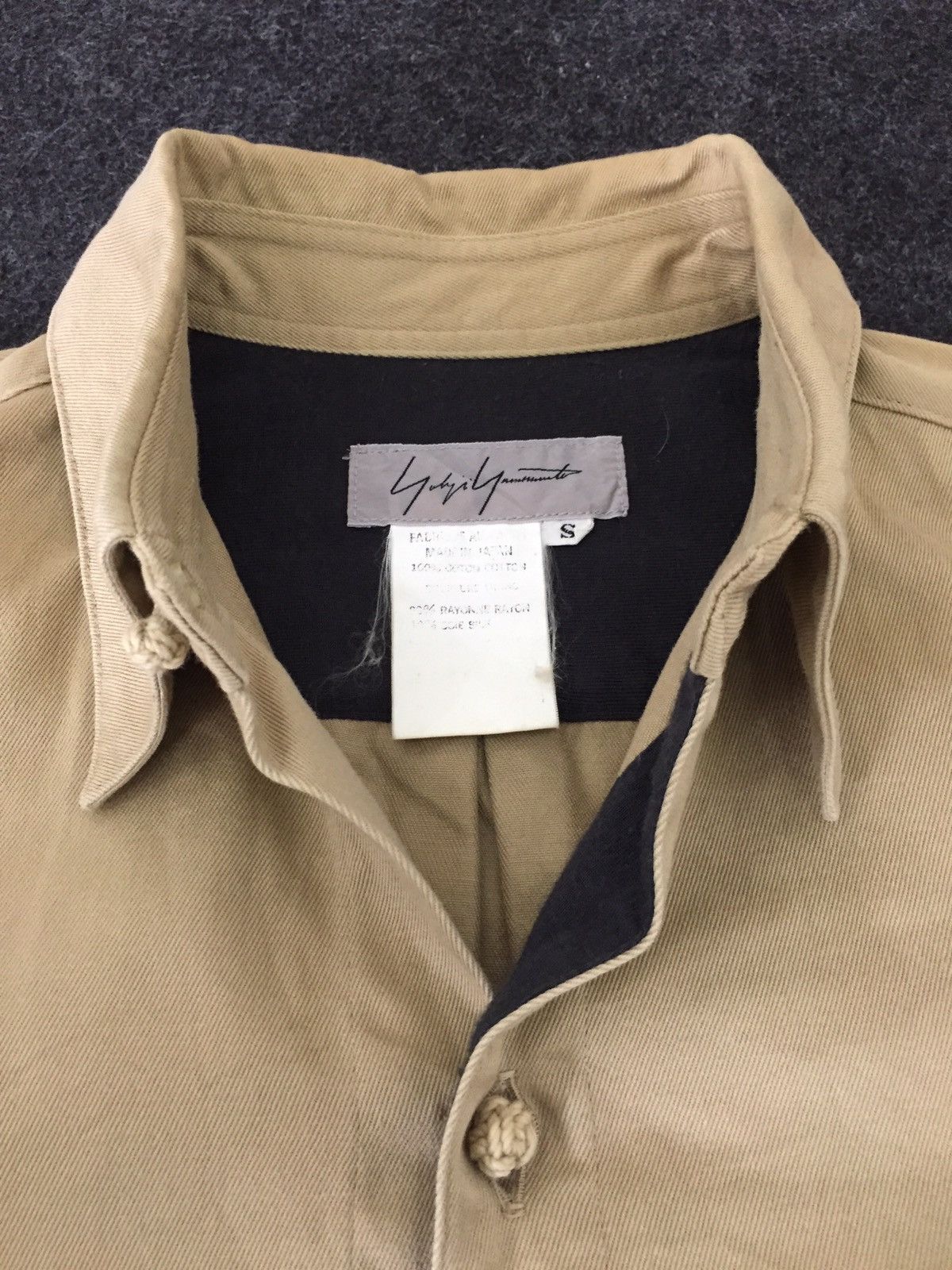 Yohji Yamamoto GRAIL🔥80s Yohji Yamamoto Khakis B/D Medical Shirt Size US M / EU 48-50 / 2 - 5 Thumbnail