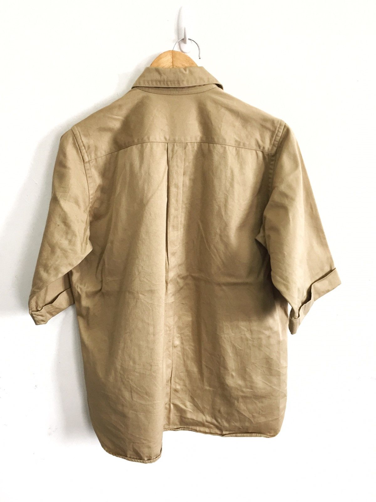 Yohji Yamamoto GRAIL🔥80s Yohji Yamamoto Khakis B/D Medical Shirt Size US M / EU 48-50 / 2 - 3 Thumbnail