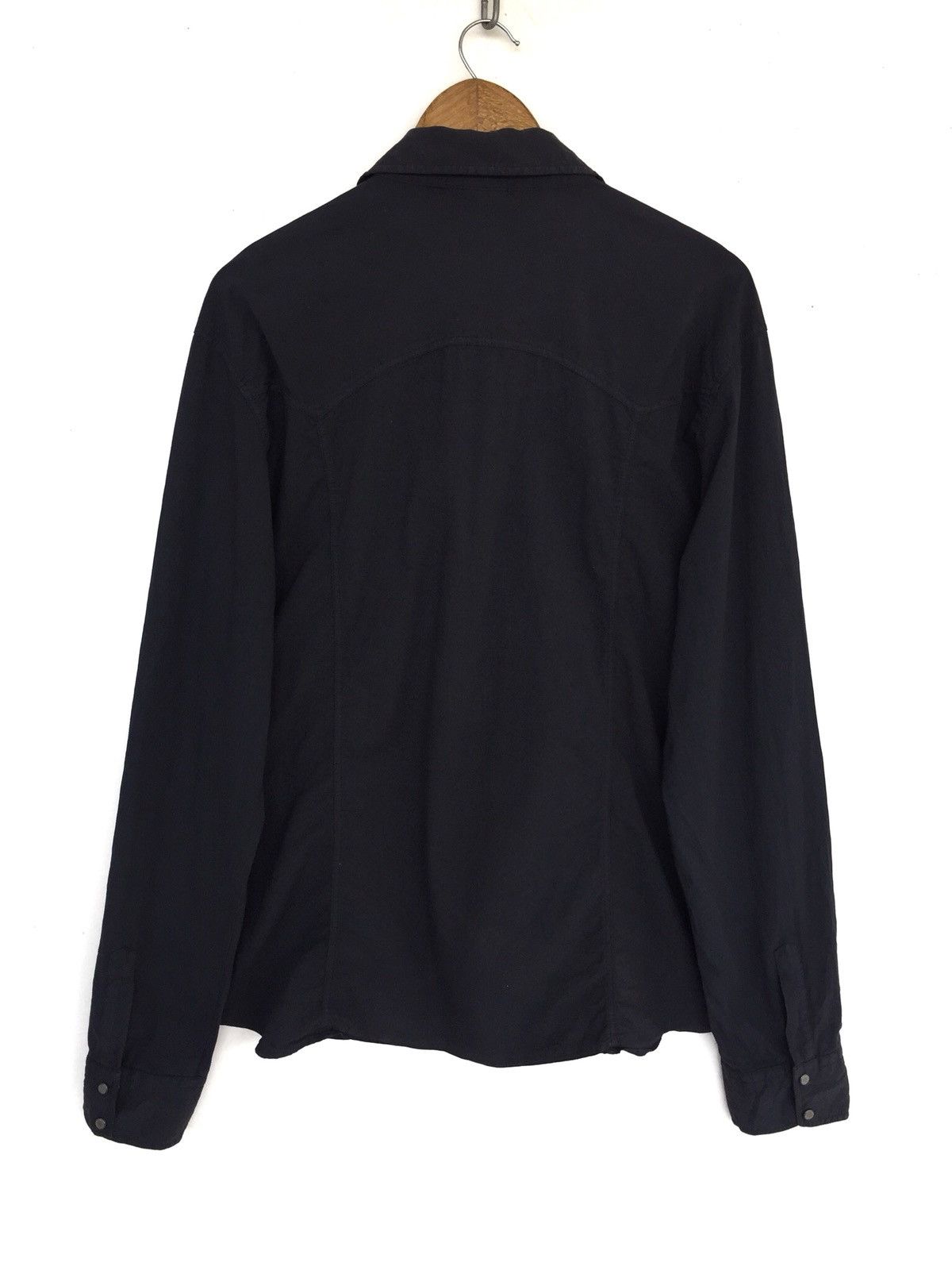 Versace 90s Versace Medusa Minimal Stretch B/D Shirt Size US L / EU 52-54 / 3 - 4 Thumbnail