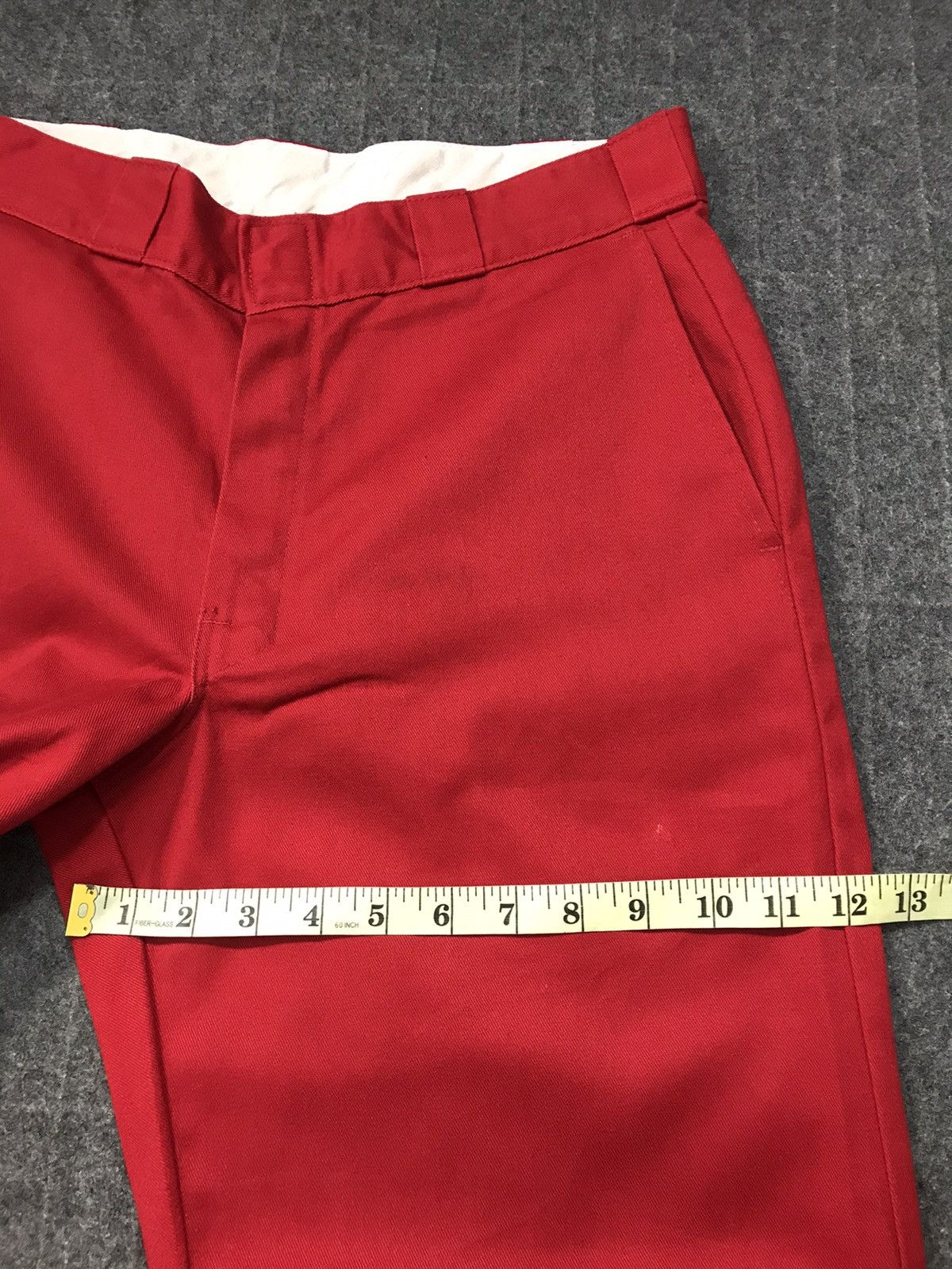 Dickies × Vintage Dickies Trouser Red Khakis Inspired Designer Unisex Wear Size US 31 - 10 Thumbnail