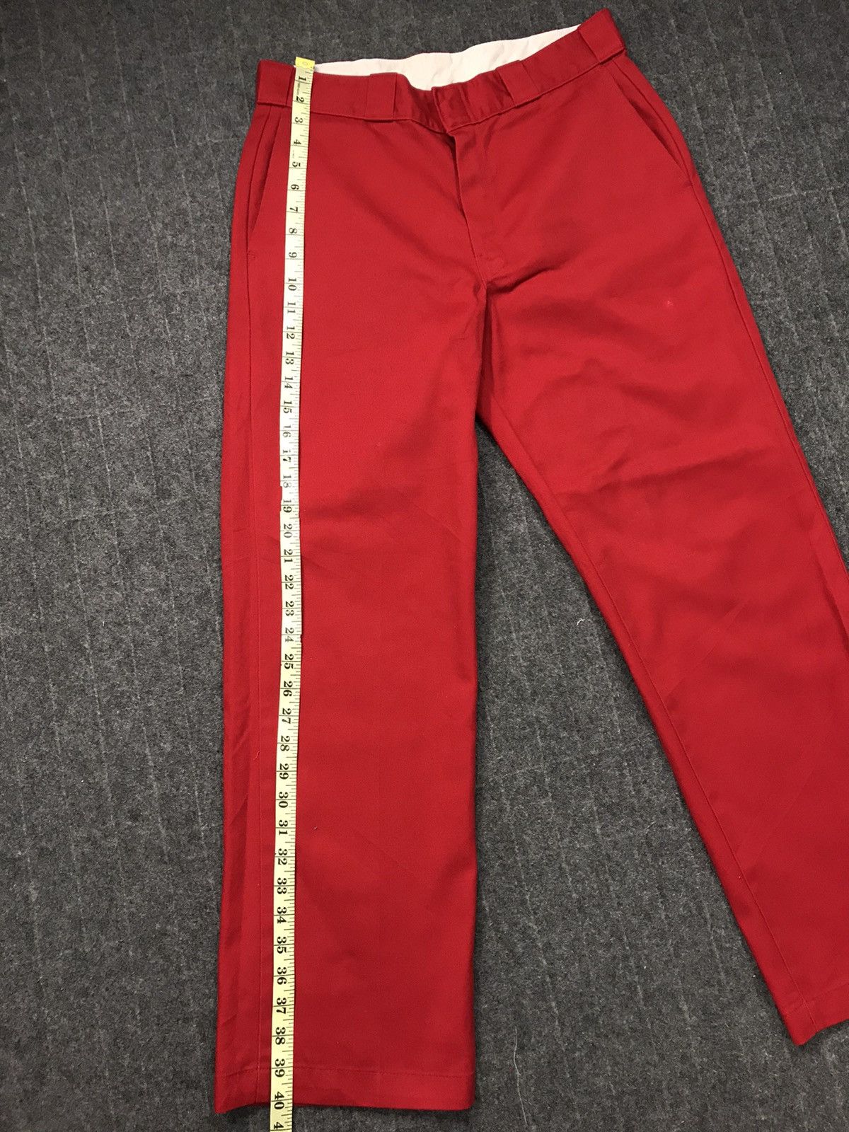 Dickies × Vintage Dickies Trouser Red Khakis Inspired Designer Unisex Wear Size US 31 - 7 Thumbnail