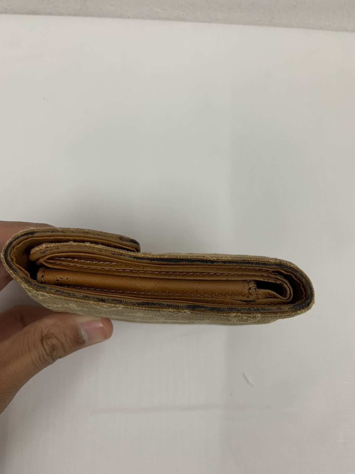 Louis Vuitton Louis Vuitton Mini Lin Monogram Compact Wallet Size ONE SIZE - 3 Thumbnail
