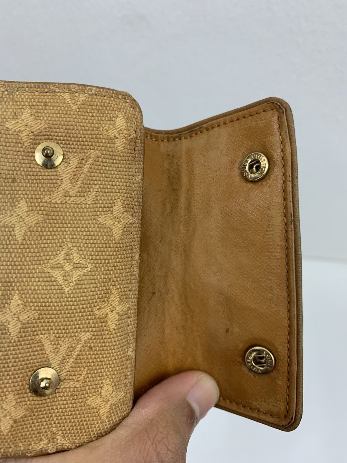 Louis Vuitton Louis Vuitton Mini Lin Monogram Compact Wallet Size ONE SIZE - 4 Thumbnail