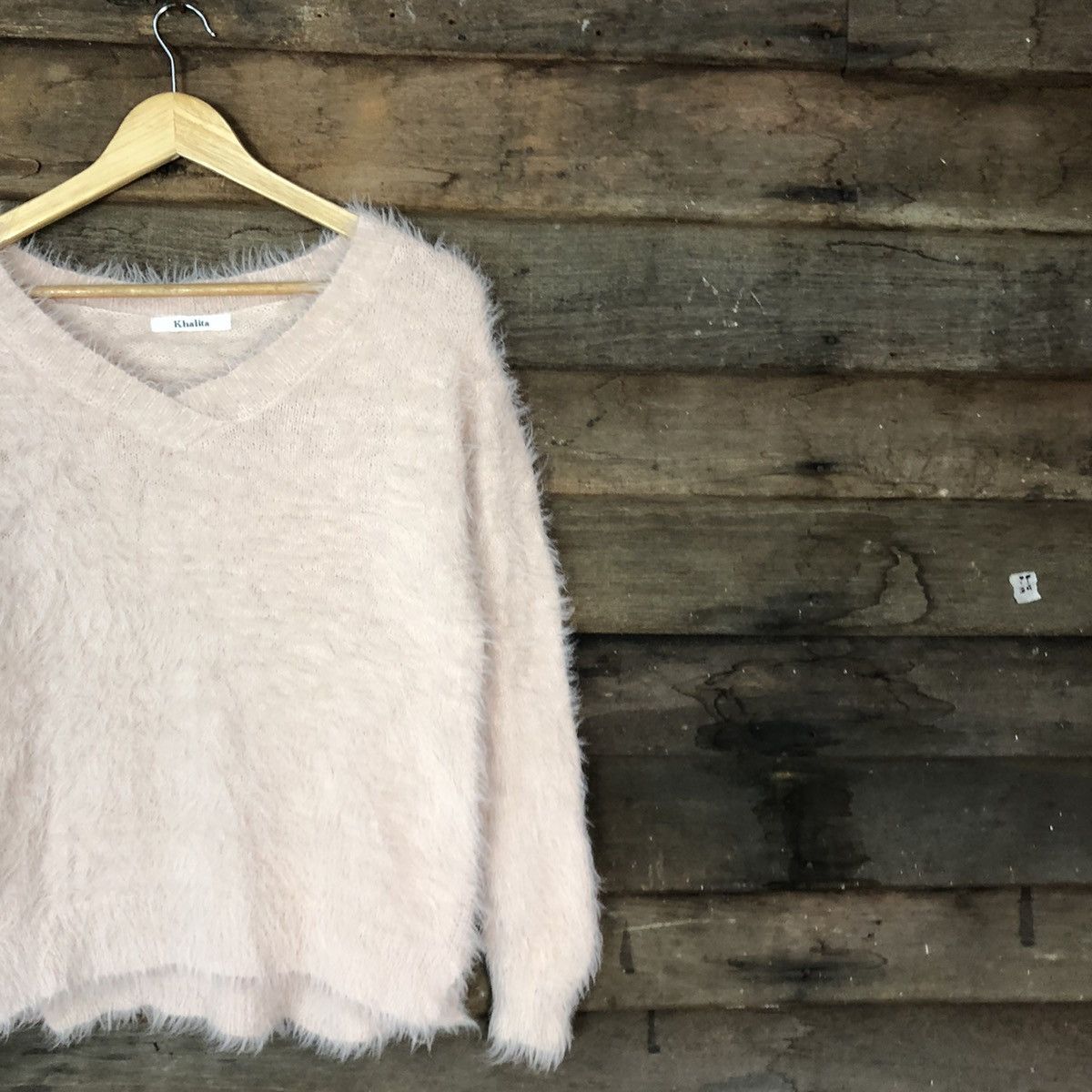 Homespun Knitwear DLL Khalita Pink Mohair fur Shag Shaggy Knitwear #c1063 Size US M / EU 48-50 / 2 - 5 Thumbnail