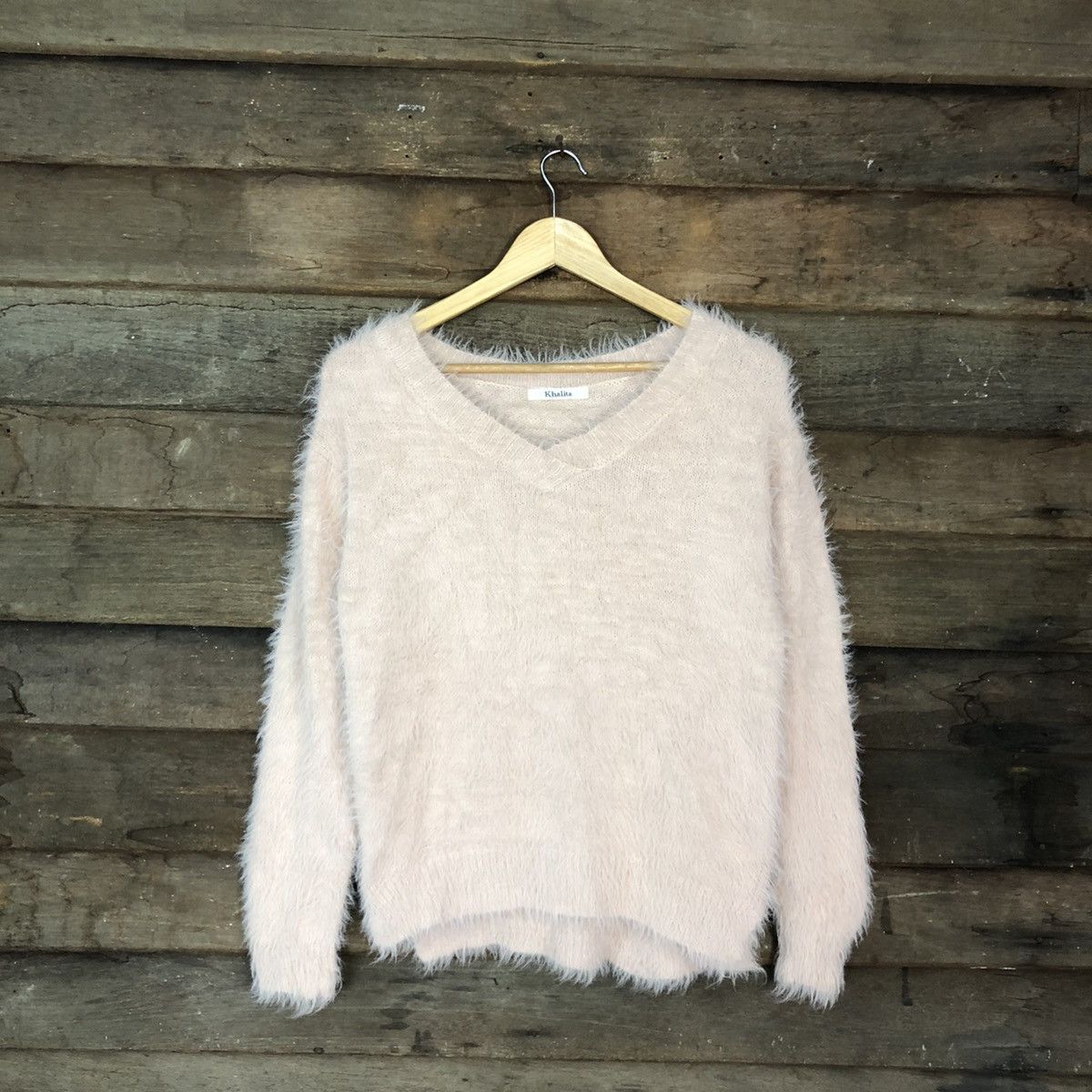 Homespun Knitwear DLL Khalita Pink Mohair fur Shag Shaggy Knitwear #c1063 Size US M / EU 48-50 / 2 - 3 Thumbnail