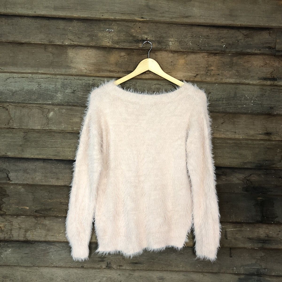 Homespun Knitwear DLL Khalita Pink Mohair fur Shag Shaggy Knitwear #c1063 Size US M / EU 48-50 / 2 - 11 Thumbnail