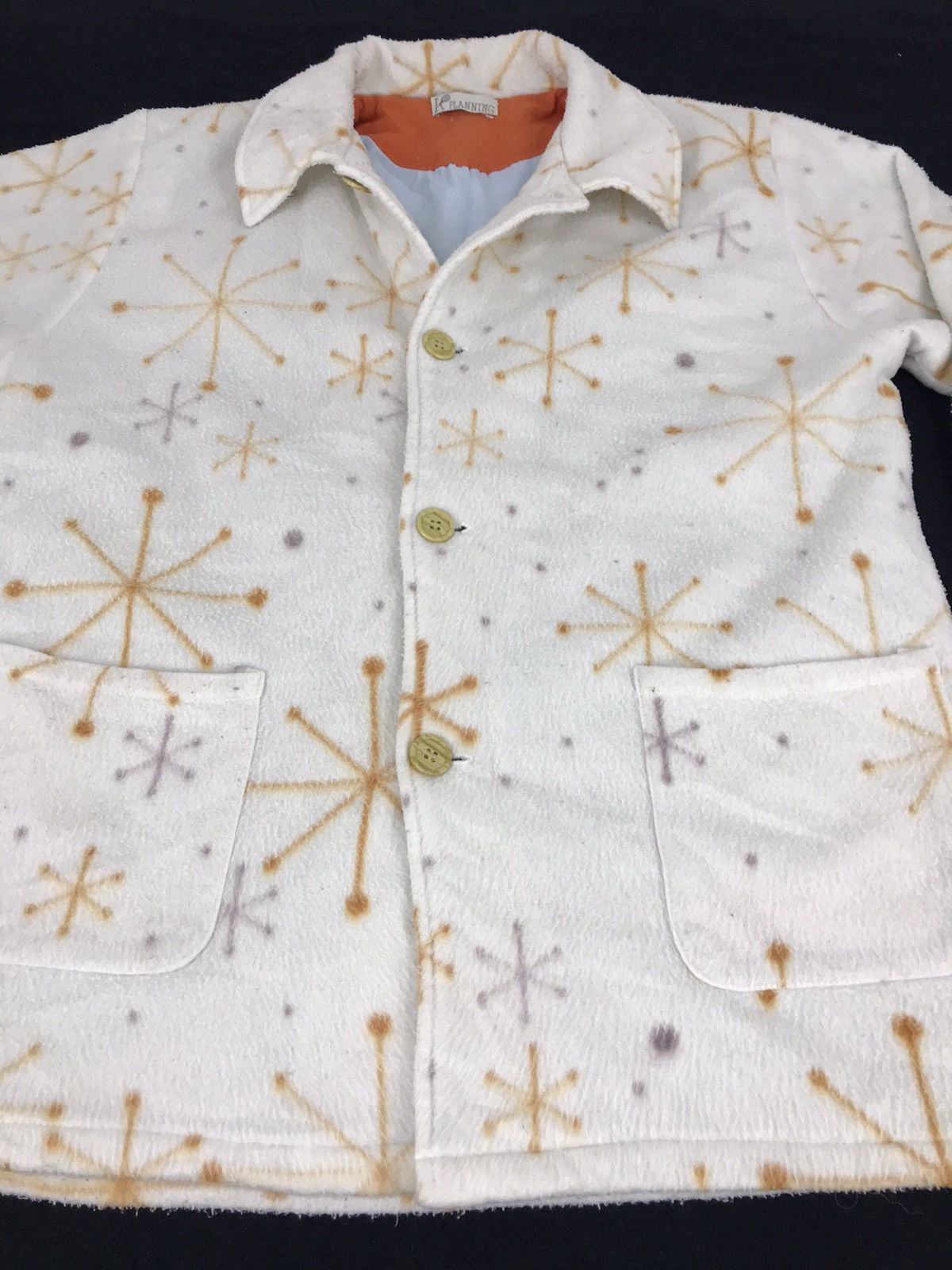 Japanese Brand × Vintage Vintage K Planning Fleece Ethic Star Design Button Down Size US M / EU 48-50 / 2 - 7 Thumbnail