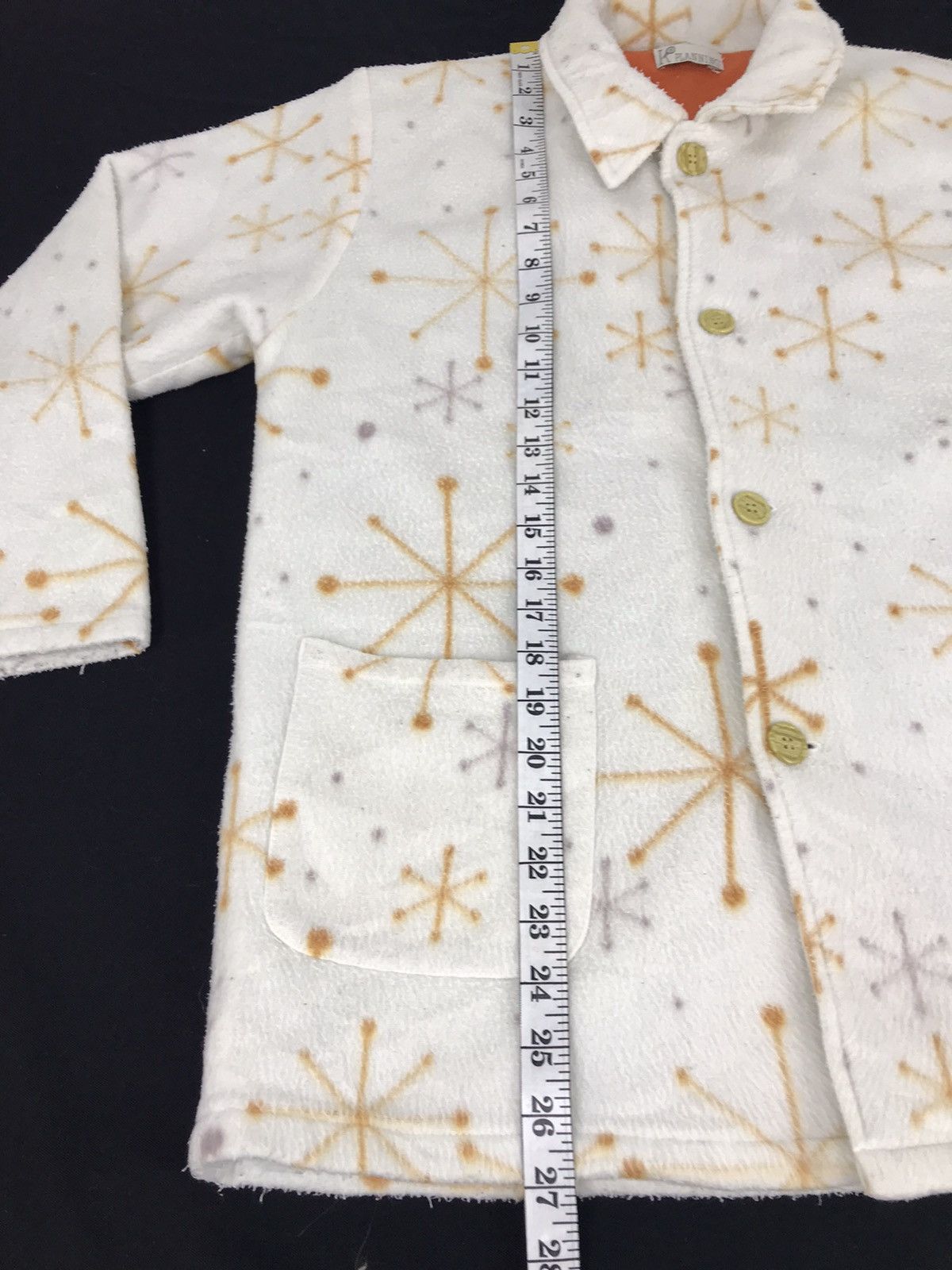 Japanese Brand × Vintage Vintage K Planning Fleece Ethic Star Design Button Down Size US M / EU 48-50 / 2 - 5 Thumbnail