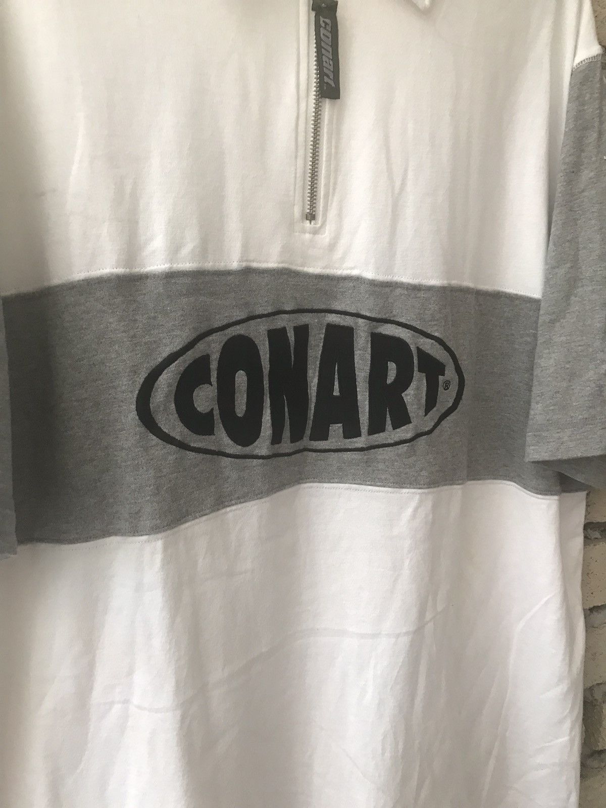 Rap Tees Conart Streetwear Hip Hop Rap Half Zipper Polo Tee Size US L / EU 52-54 / 3 - 2 Thumbnail