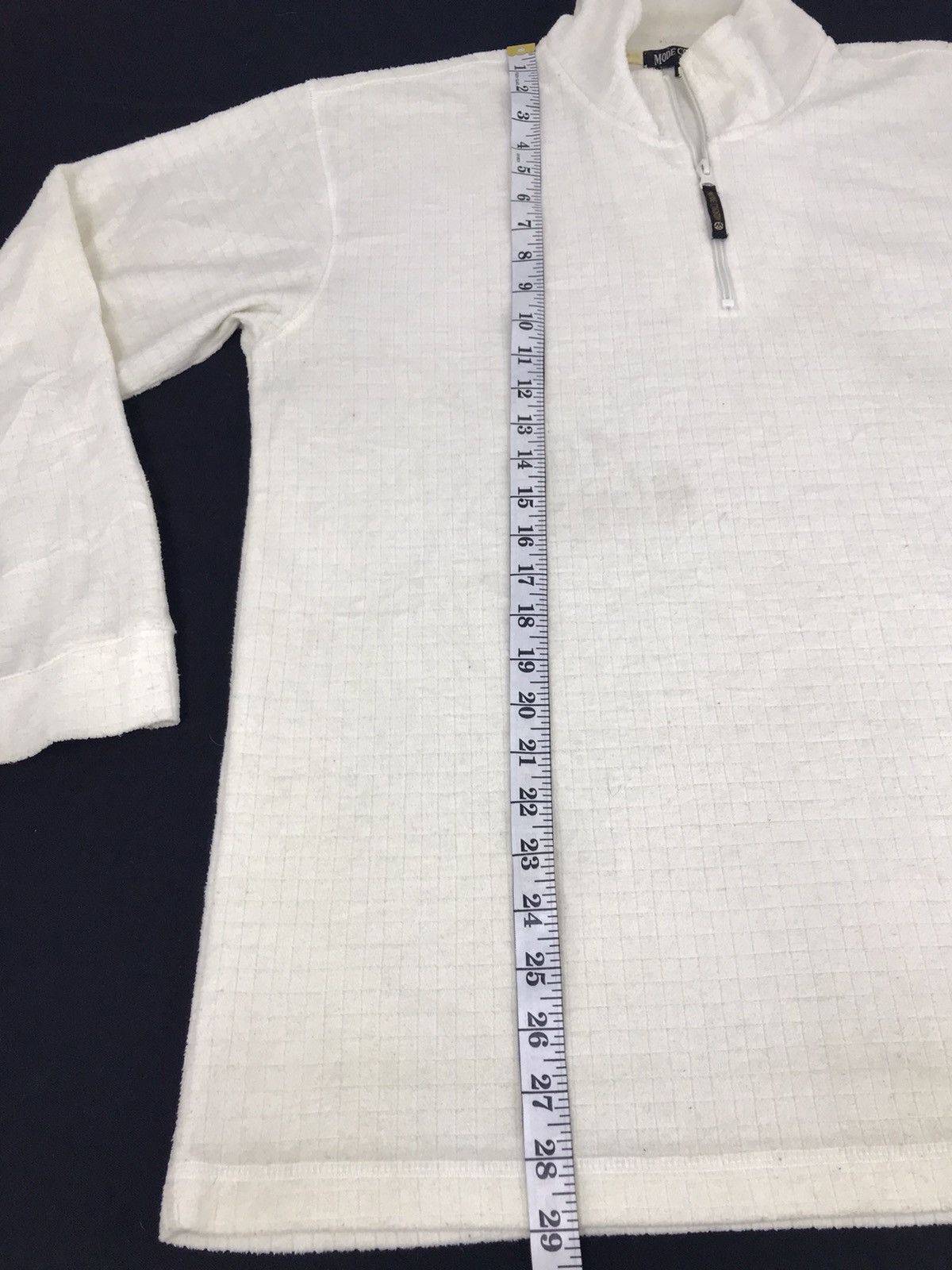 Japanese Brand × Vintage Vintage Mode Country Stiching Checked Half Zipper Size US L / EU 52-54 / 3 - 8 Thumbnail