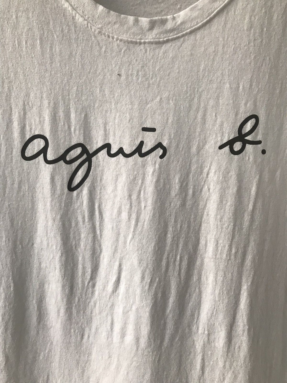 Designer × Vintage × agnes b. Agnes B. spellout Designer Tee Size US L / EU 52-54 / 3 - 2 Thumbnail