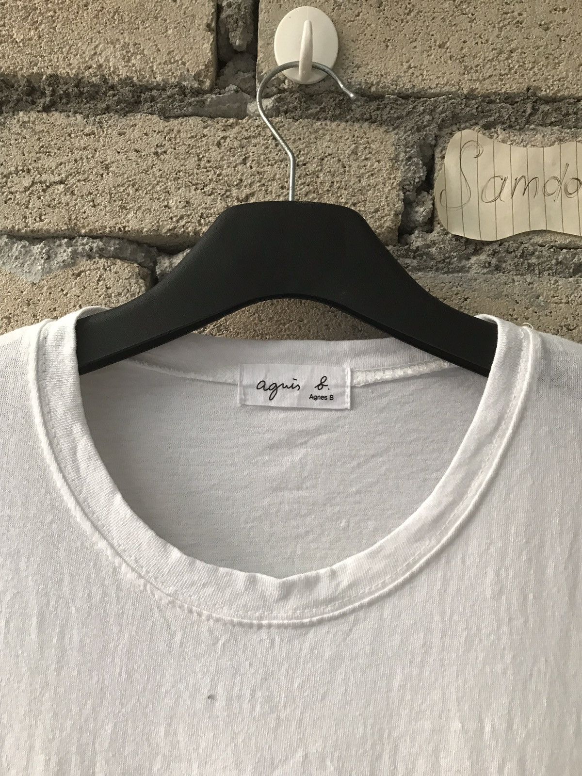 Designer × Vintage × agnes b. Agnes B. spellout Designer Tee Size US L / EU 52-54 / 3 - 4 Thumbnail