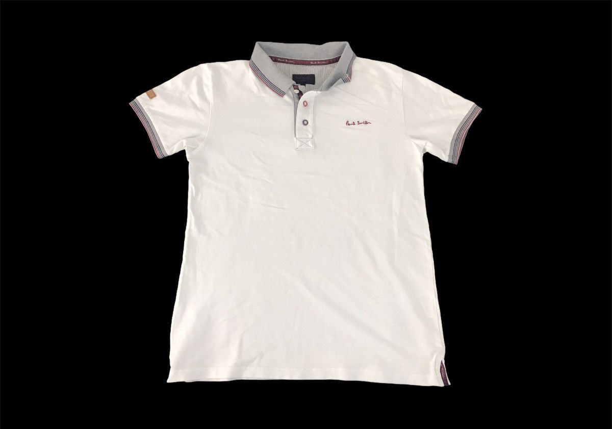 Designer × Paul Smith × Vintage Vtg Paul Smith London Embroidery Logo Polo Tshirt Size L / US 10 / IT 46 - 1 Thumbnail