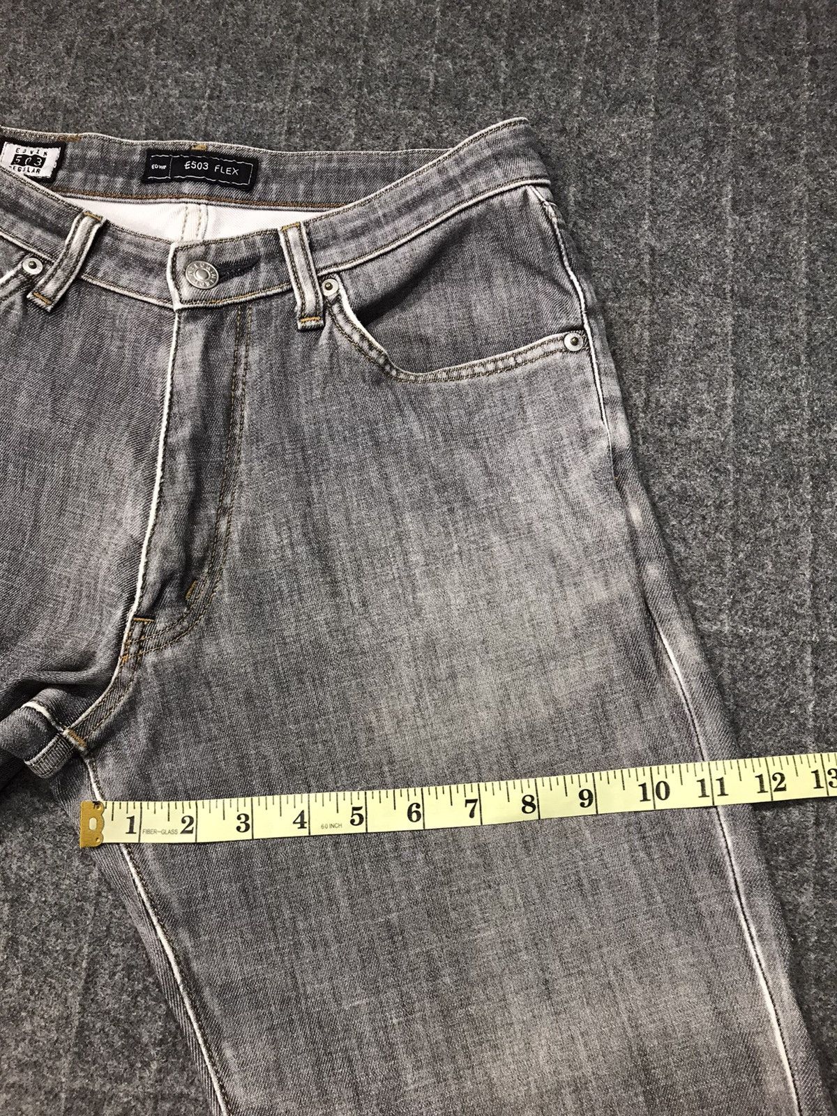 Vintage Edwin Lot 503 Distressed Denim Black Jeans Regular Cut Size US 28 / EU 44 - 13 Thumbnail