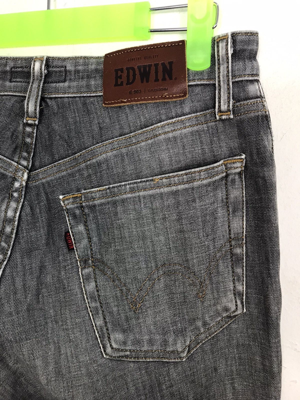 Vintage Edwin Lot 503 Distressed Denim Black Jeans Regular Cut Size US 28 / EU 44 - 4 Thumbnail