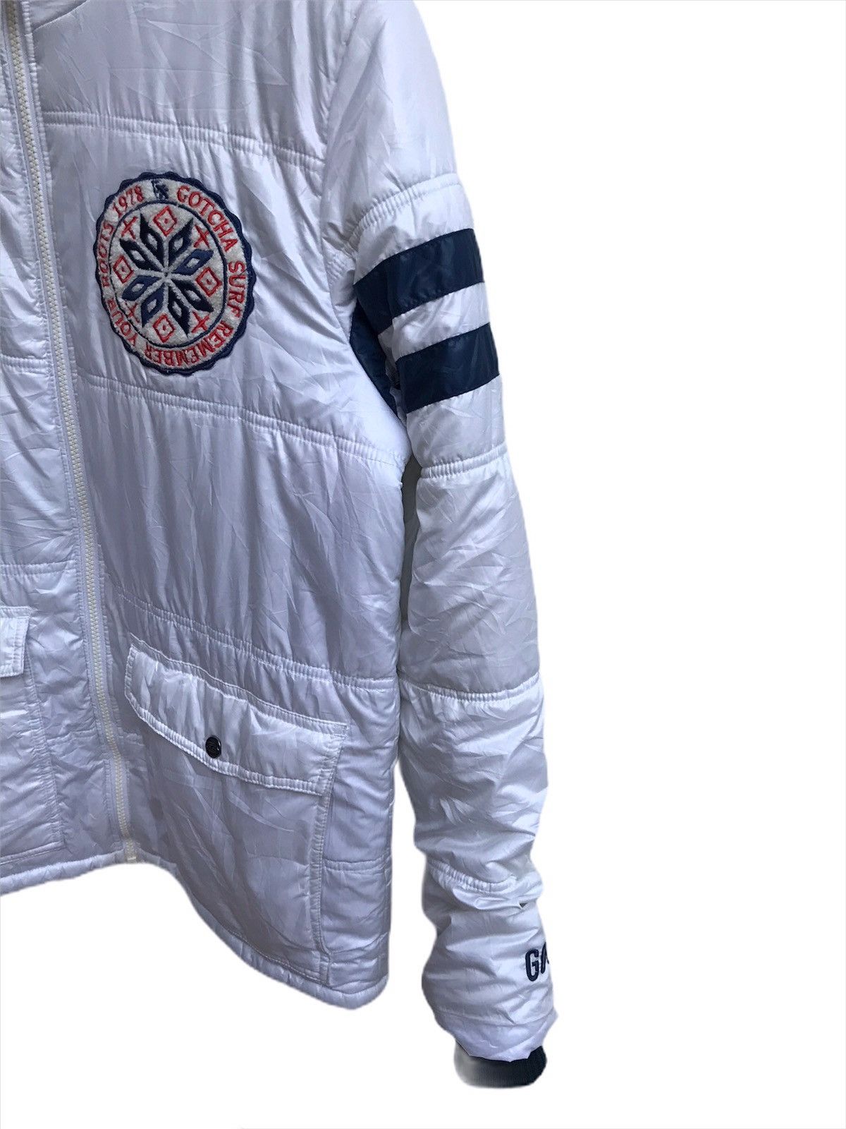 Gotcha × Vintage 🔥Gotcha Puffer Winter Jacket Full Zipper Hoodies Size US L / EU 52-54 / 3 - 5 Thumbnail