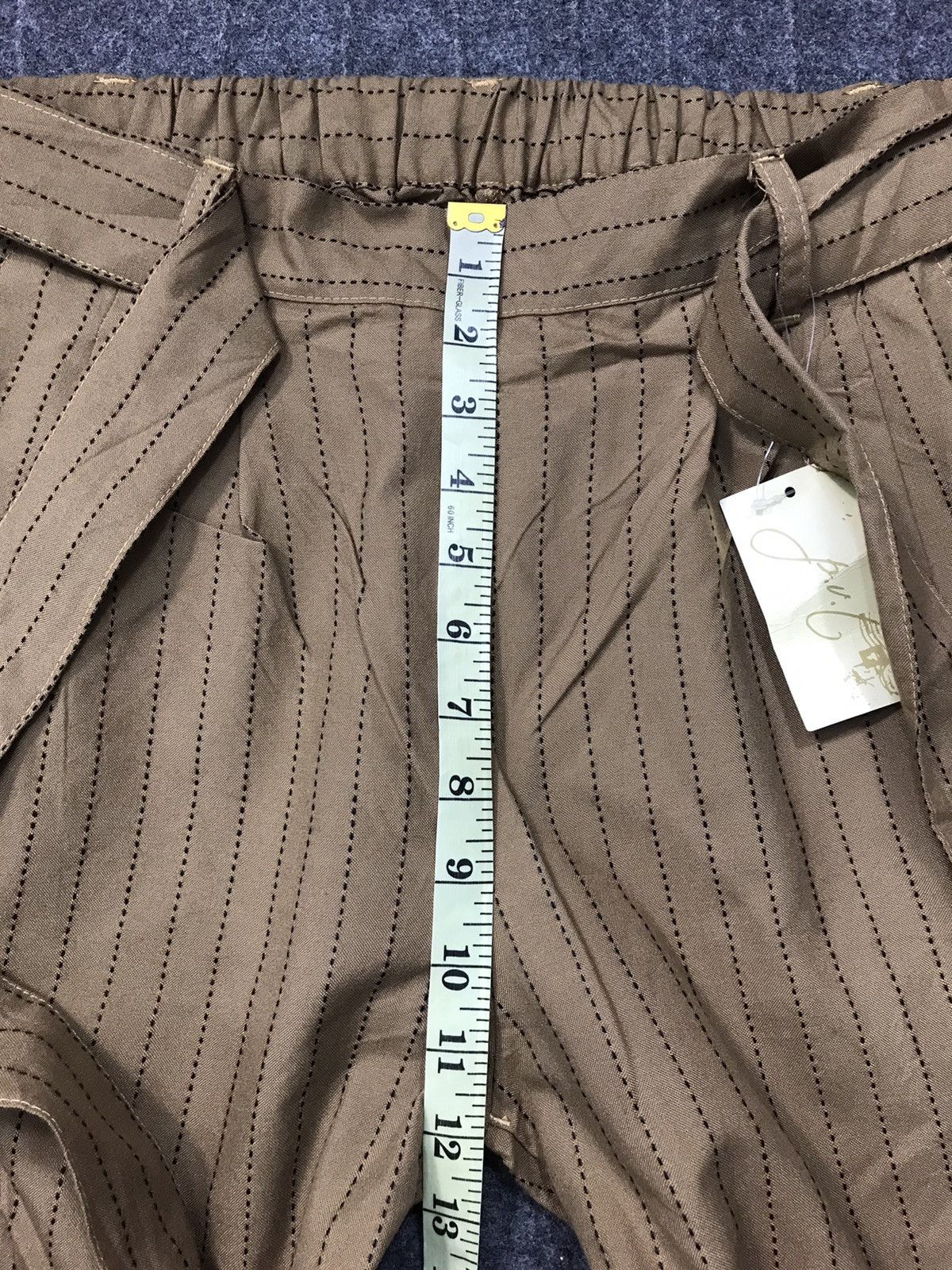 Japanese Brand × Vintage Vintage Japanese Brand Palazo Casual Pant Striped Design Size 32" / US 10 / IT 46 - 10 Thumbnail