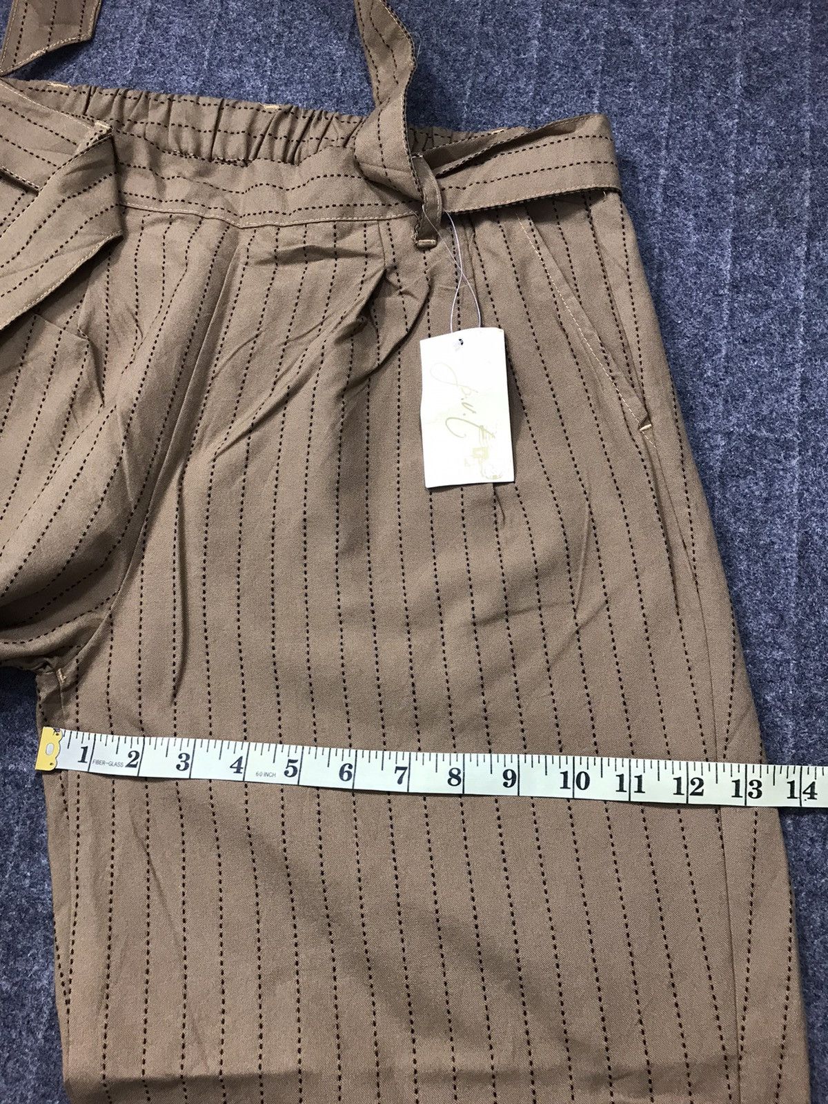 Japanese Brand × Vintage Vintage Japanese Brand Palazo Casual Pant Striped Design Size 32" / US 10 / IT 46 - 11 Thumbnail