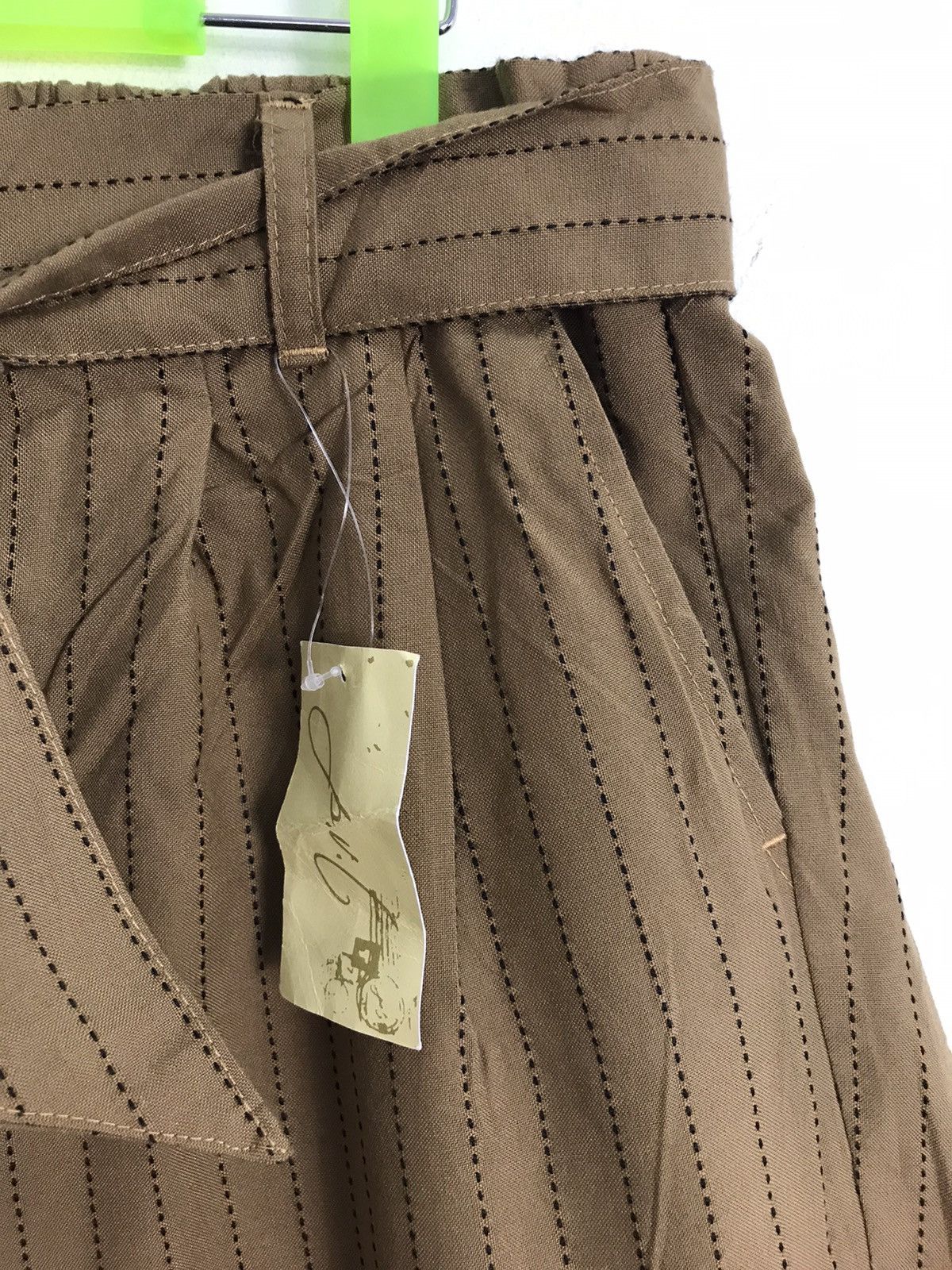 Japanese Brand × Vintage Vintage Japanese Brand Palazo Casual Pant Striped Design Size 32" / US 10 / IT 46 - 3 Thumbnail