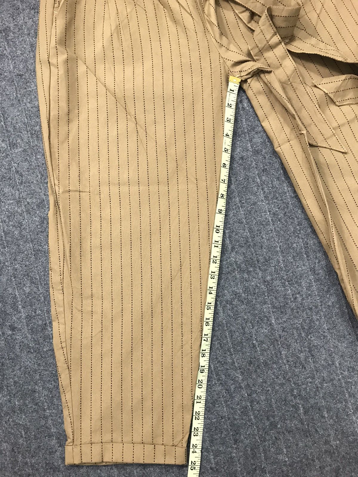 Japanese Brand × Vintage Vintage Japanese Brand Palazo Casual Pant Striped Design Size 32" / US 10 / IT 46 - 9 Thumbnail