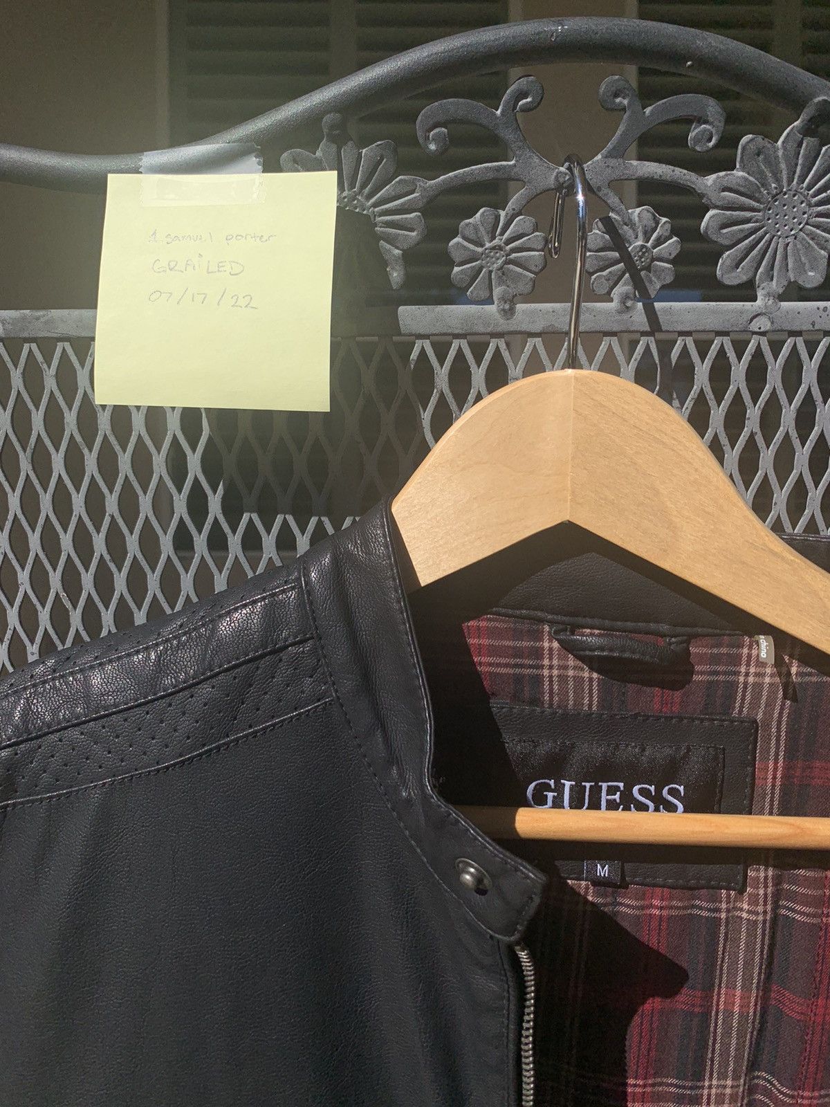 Guess Guess Black Leather Bike Jacket Size US M / EU 48-50 / 2 - 5 Thumbnail
