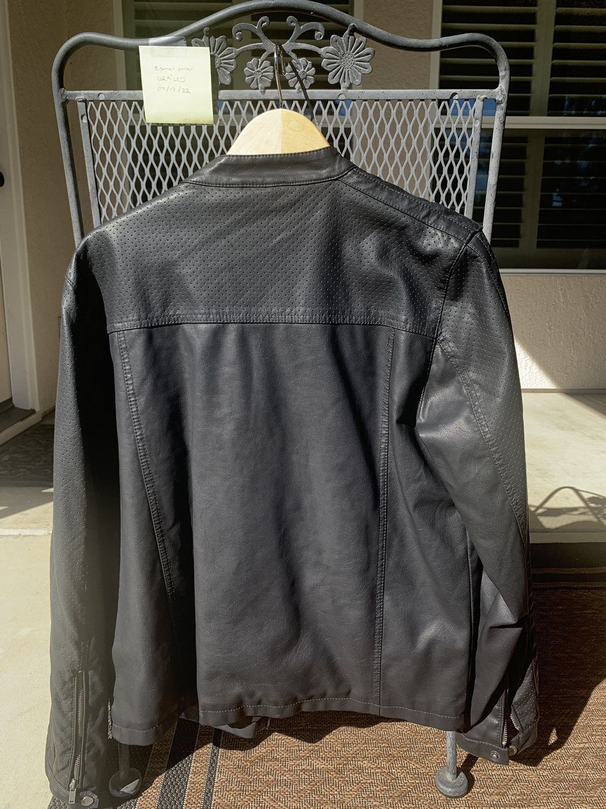 Guess Guess Black Leather Bike Jacket Size US M / EU 48-50 / 2 - 2 Thumbnail