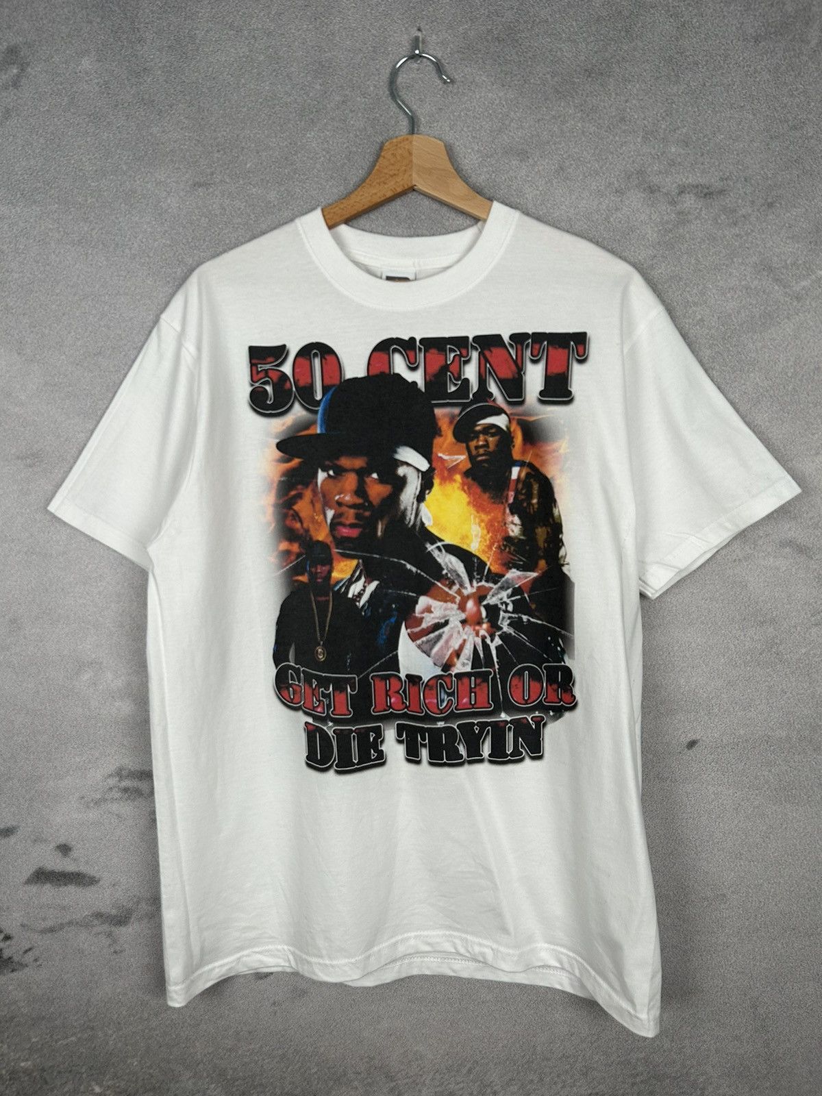 50 Cent 50 Cent Oscar The Grouch Double Side Graphic Tee Rap 90s Size US M / EU 48-50 / 2 - 1 Thumbnail