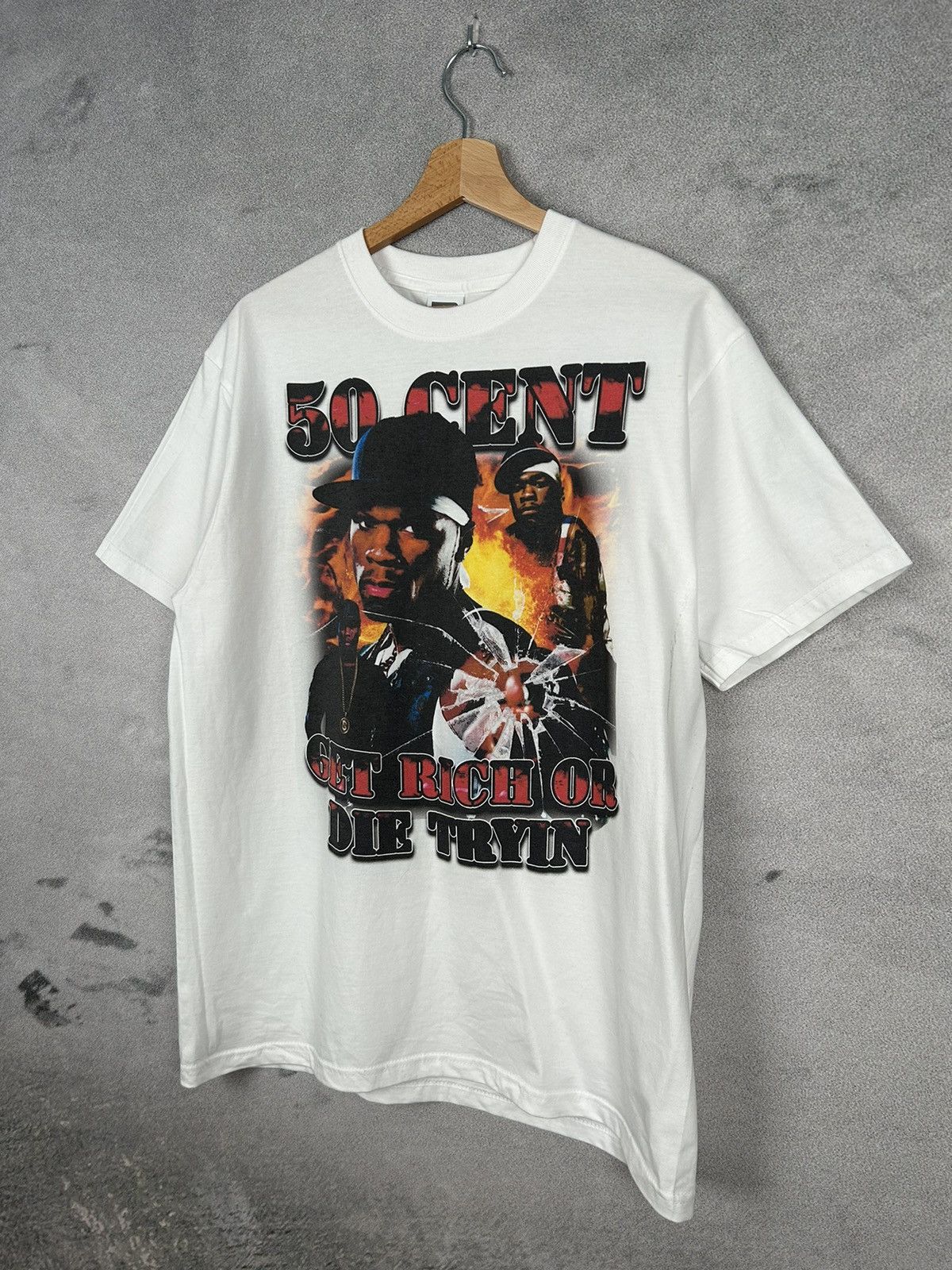 50 Cent 50 Cent Oscar The Grouch Double Side Graphic Tee Rap 90s Size US M / EU 48-50 / 2 - 2 Thumbnail