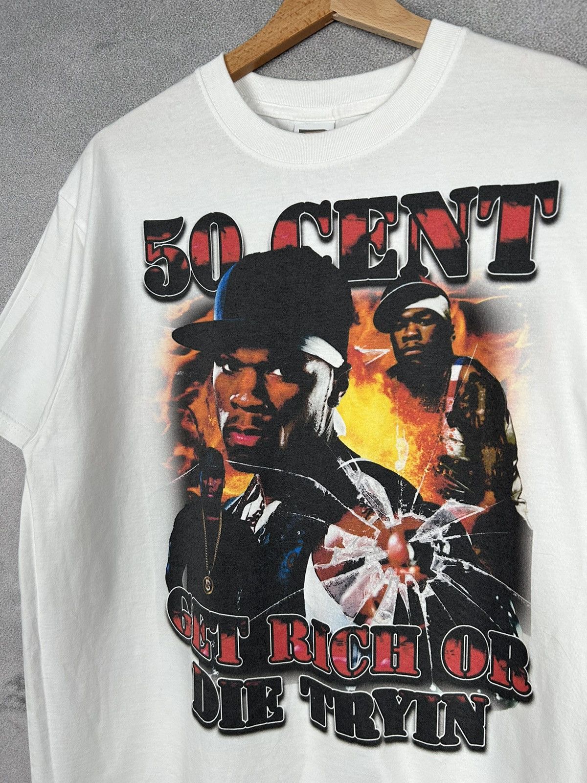 50 Cent 50 Cent Oscar The Grouch Double Side Graphic Tee Rap 90s Size US M / EU 48-50 / 2 - 3 Thumbnail