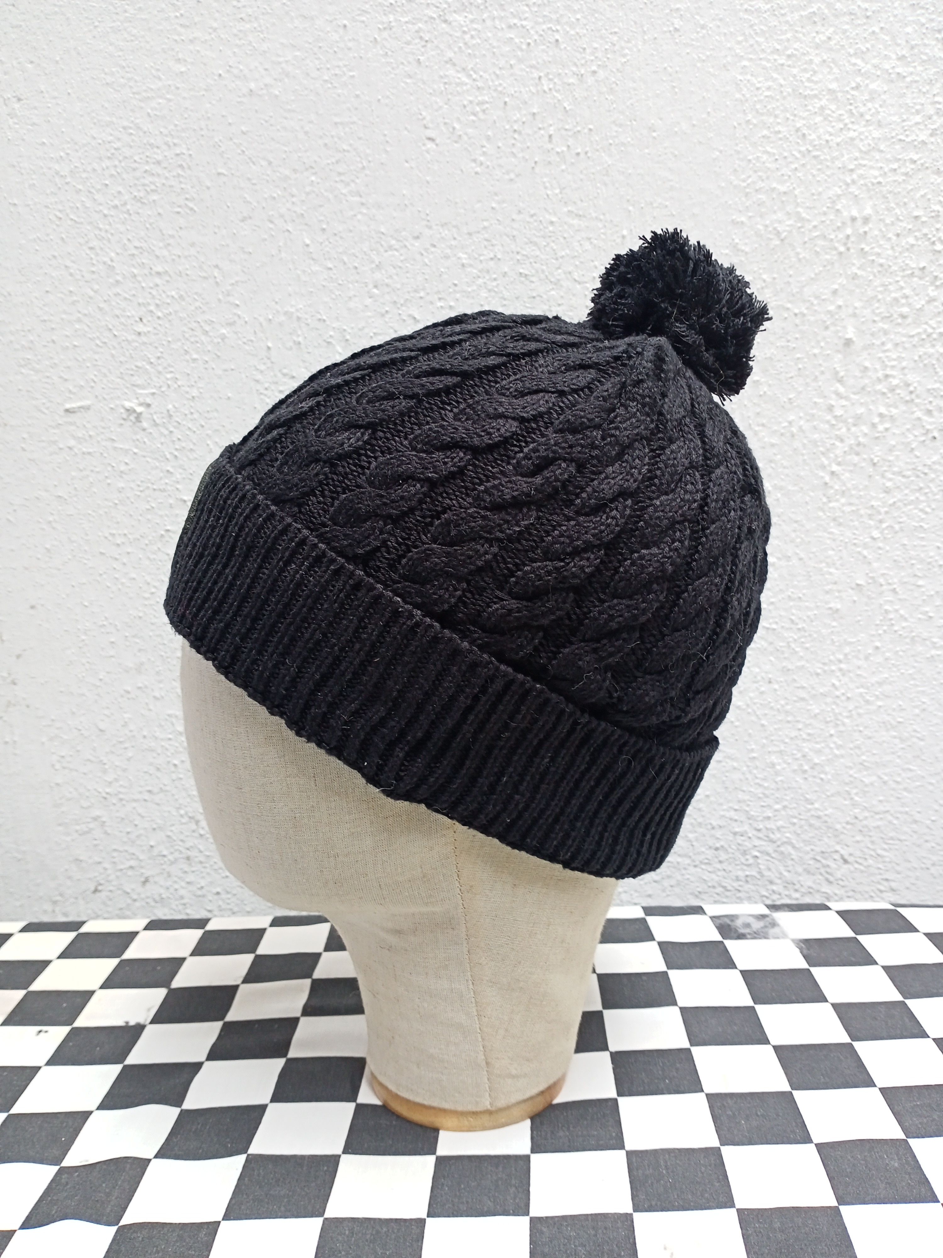 Black Scale Black Scale Local 666 Pom Beanie Hat Size ONE SIZE - 3 Thumbnail