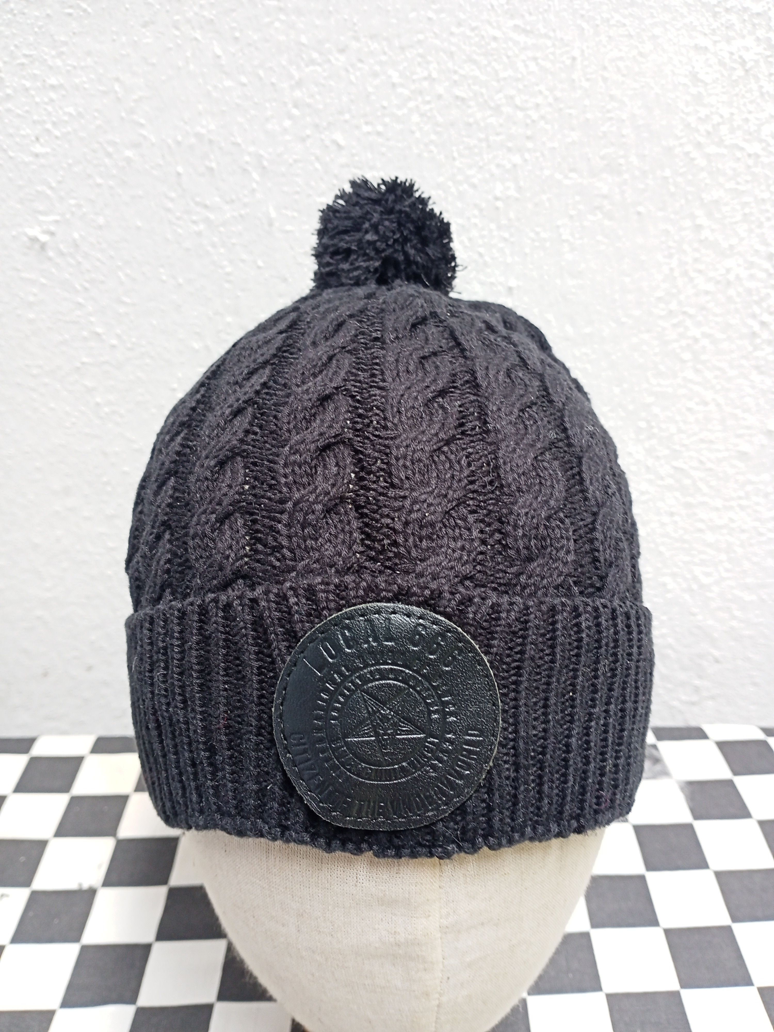 Black Scale Black Scale Local 666 Pom Beanie Hat Size ONE SIZE - 2 Thumbnail